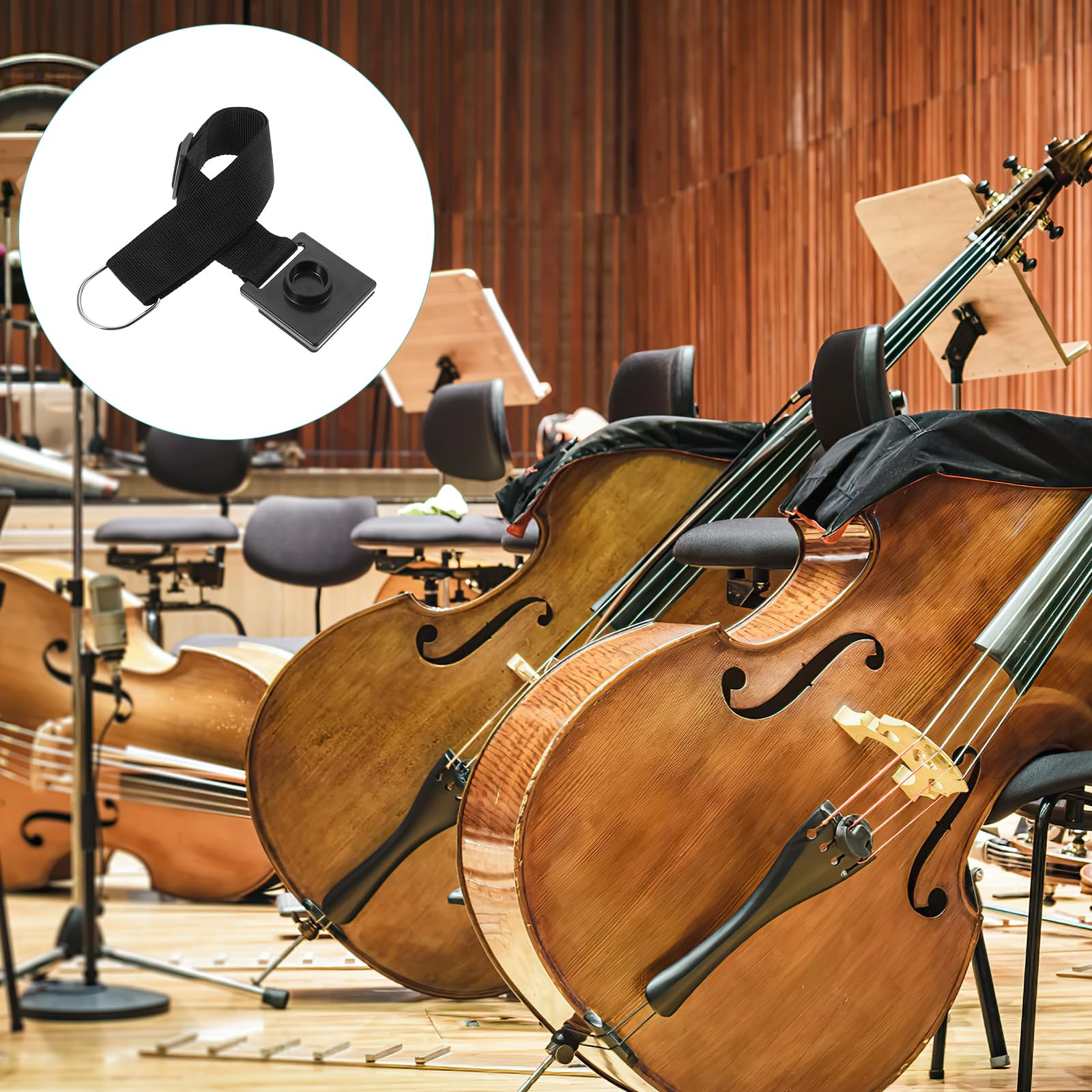 Rosenice Cello Endpin Anchor Cello Antiskid Device Non-Slip Endpin Stopper Holder Stand