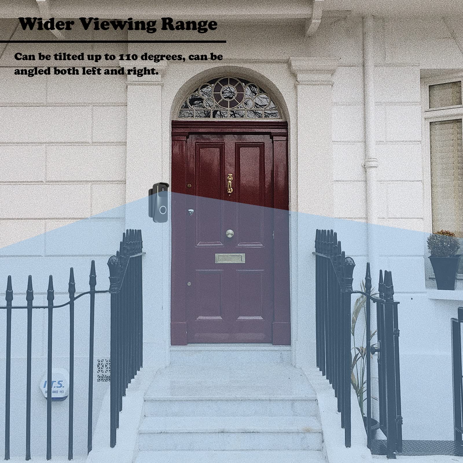 Blink Doorbell Mount, Adjustable Angle Mount Kit (Up To 110 Degrees Tilt) For Blink Video Doorbell, Wide Viewing Range Left/Righ