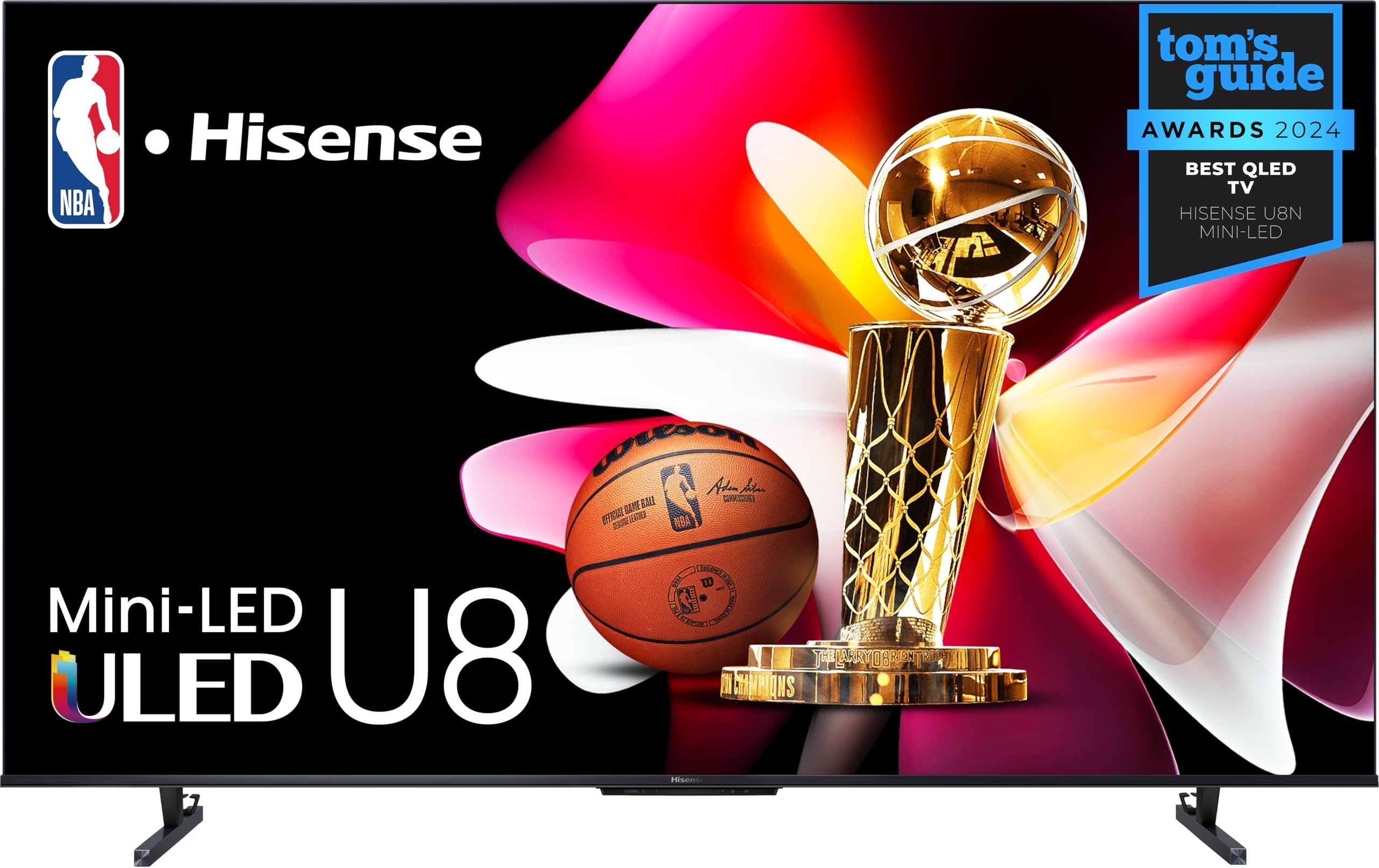 Hisense 55-Inch Class U8 Series Mini-LED ULED 4K UHD Google Smart TV (55U8N, 2024 Model) - QLED, Native 144Hz, Full Array Local 