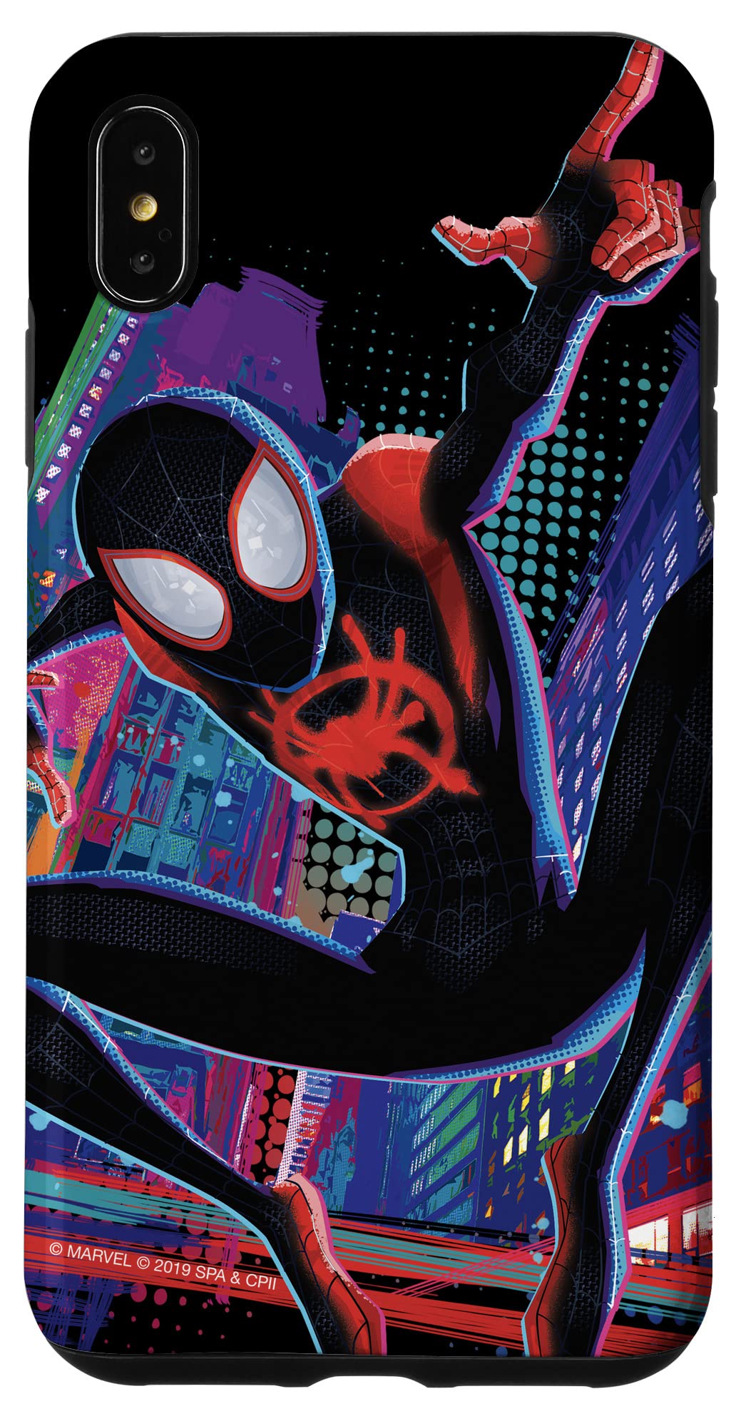 Iphone Xs Max Marvel Spider Man Into The Spider Verse Miles Morales City Case