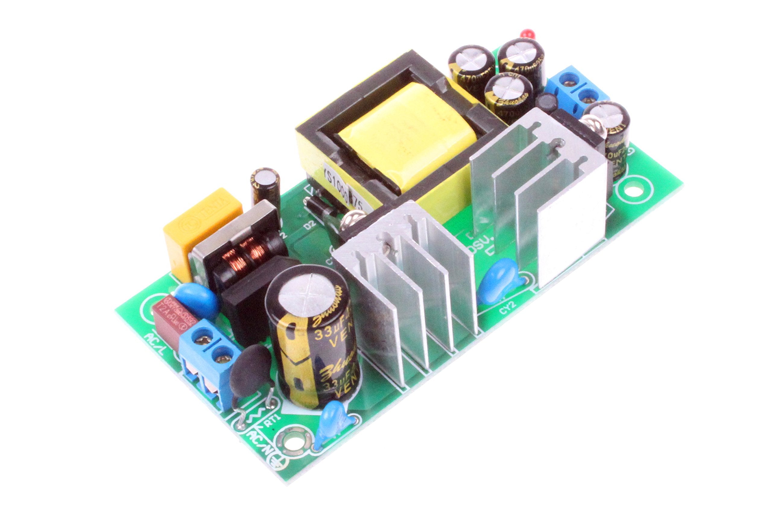 Noyito Ac To Dc Precision Buck Power Supply Module Ac 120V 100V 264V To 12V 2A 2000Ma Isolated Step Down Dc Module (12V 2A) Gree