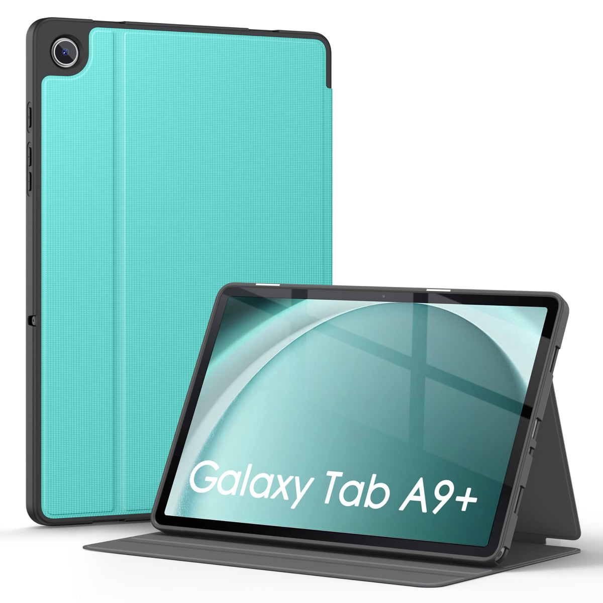 Soke Case For Galaxy Tab A9+/A9 Plus 11 Inch 2023, Shock Proof Smart Folio Stand Case, Multi  Viewing Angles, Soft Tpu Back Cover For Samsung Galaxy Tab A9+ Tablet [Sm X210/X216/X218], Aqua