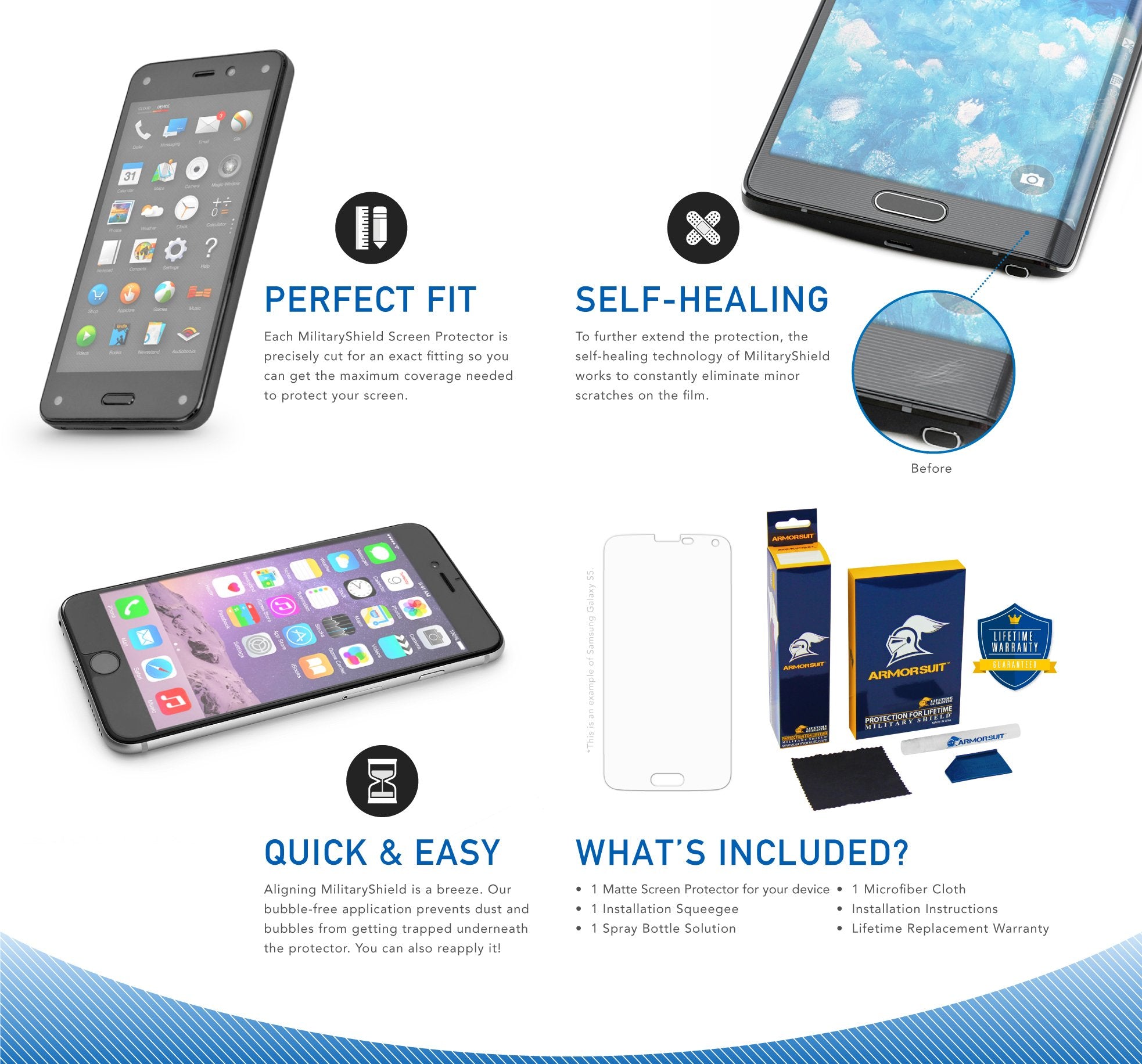 Armorsuit 6 Pack For Garmin Vivoactive 3 Anti-Glare Screen Protector Anti Bubble Militaryshield Matte Film - Made In Usa