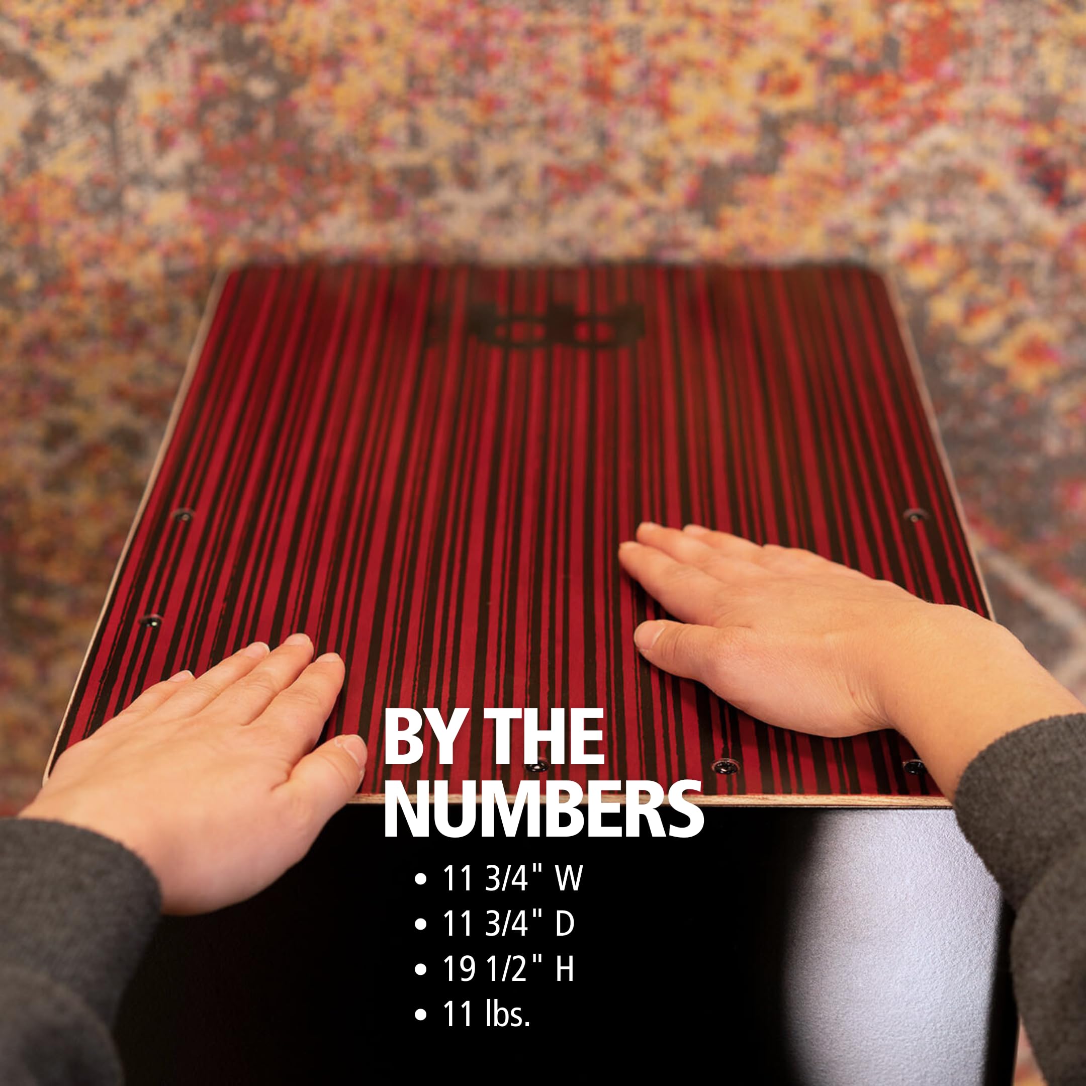 Meinl Percussion Backbeat Bass Cajon With Ported Sound Hole And Adjustable Strings For Snare Effect   Not Made In China   Replic