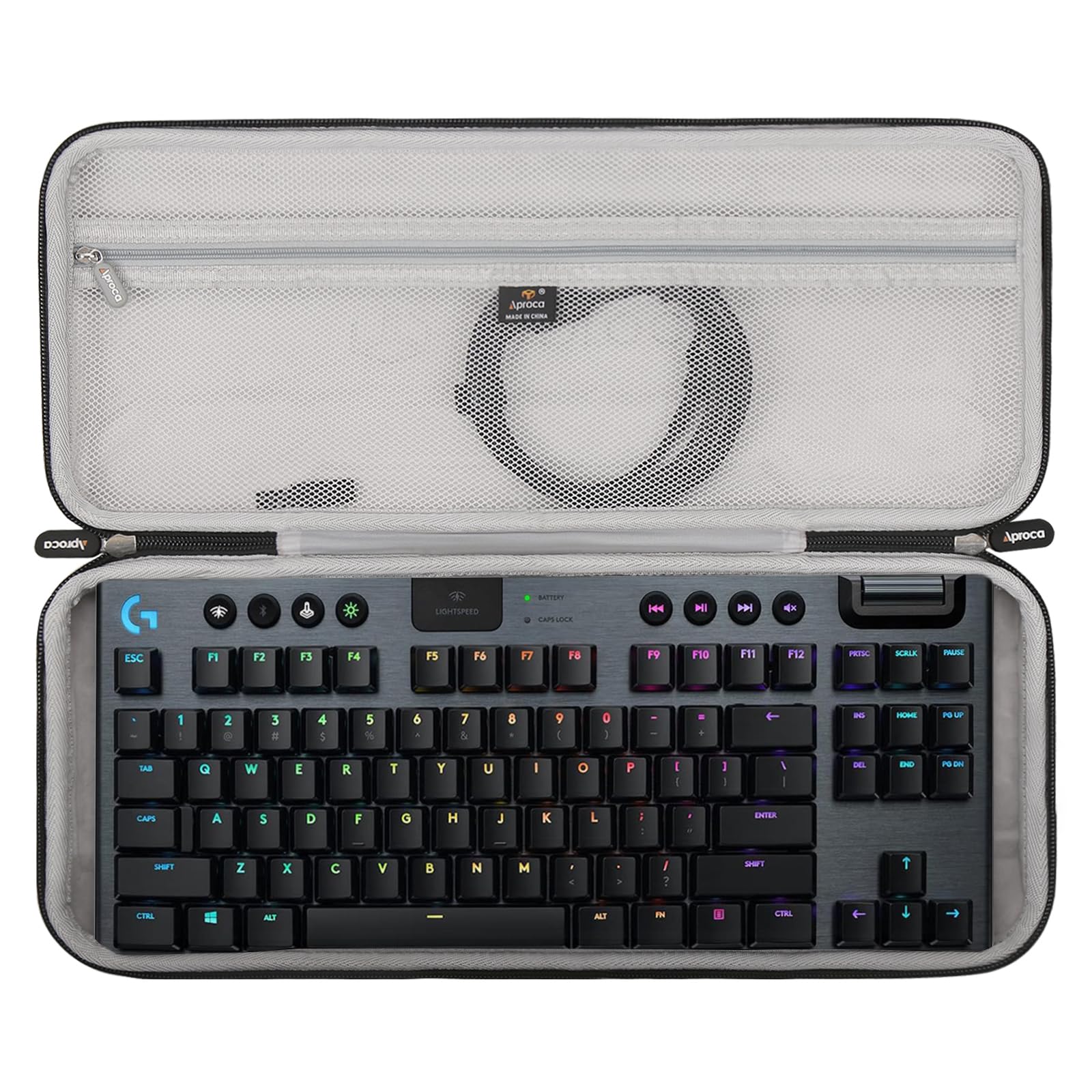 Aproca Hard Storage Travel Case, for Logitech G915 TKL/Logitech G PRO Tenkeyless Lightspeed Wireless RGB Mechanical Gaming Keybo