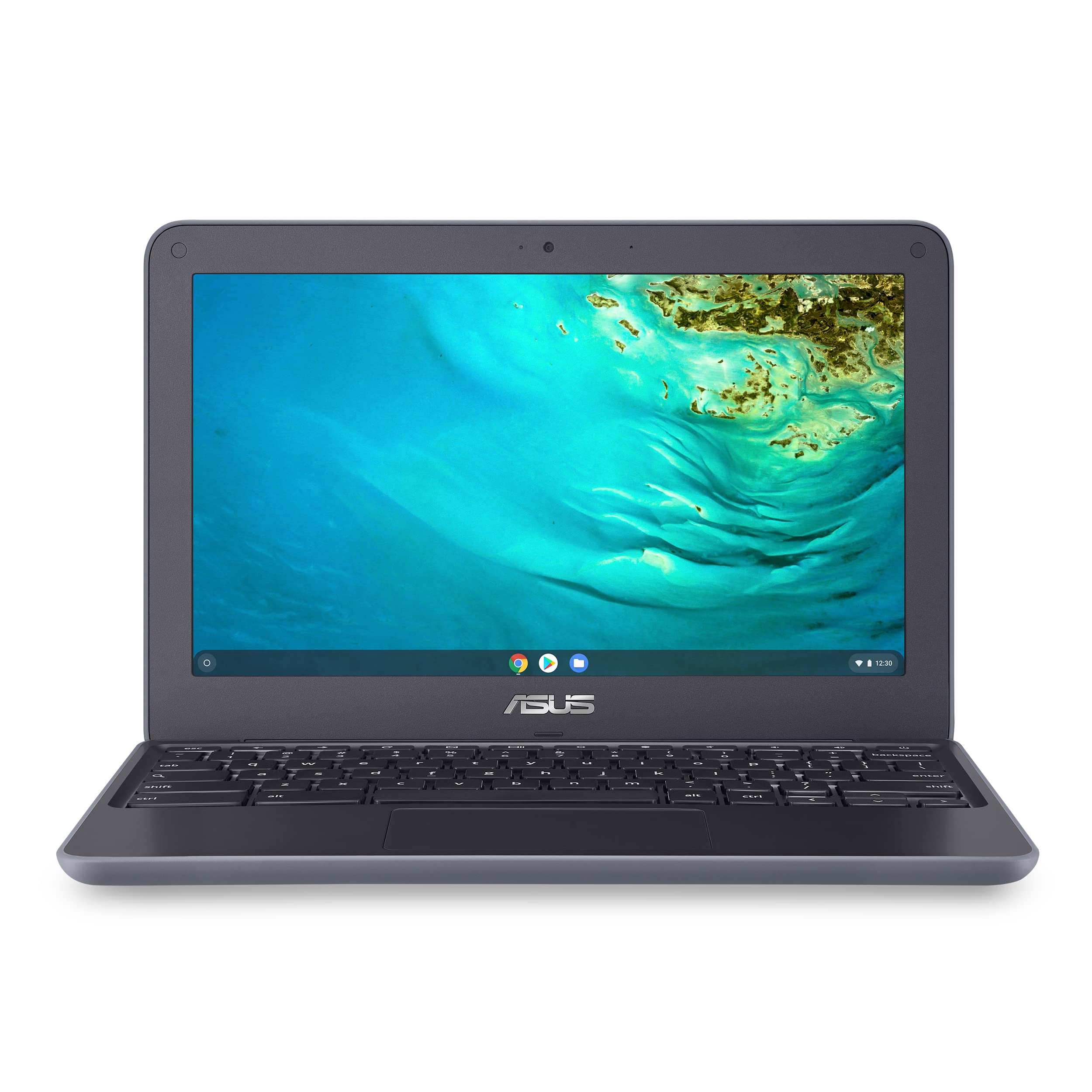 ASUS Chromebook C203XA Rugged & Spill Resistant Laptop, 11.6 HD, 180 Degree, MediaTek QuadCore Processor, 4GB RAM, 32GB eMMC, 