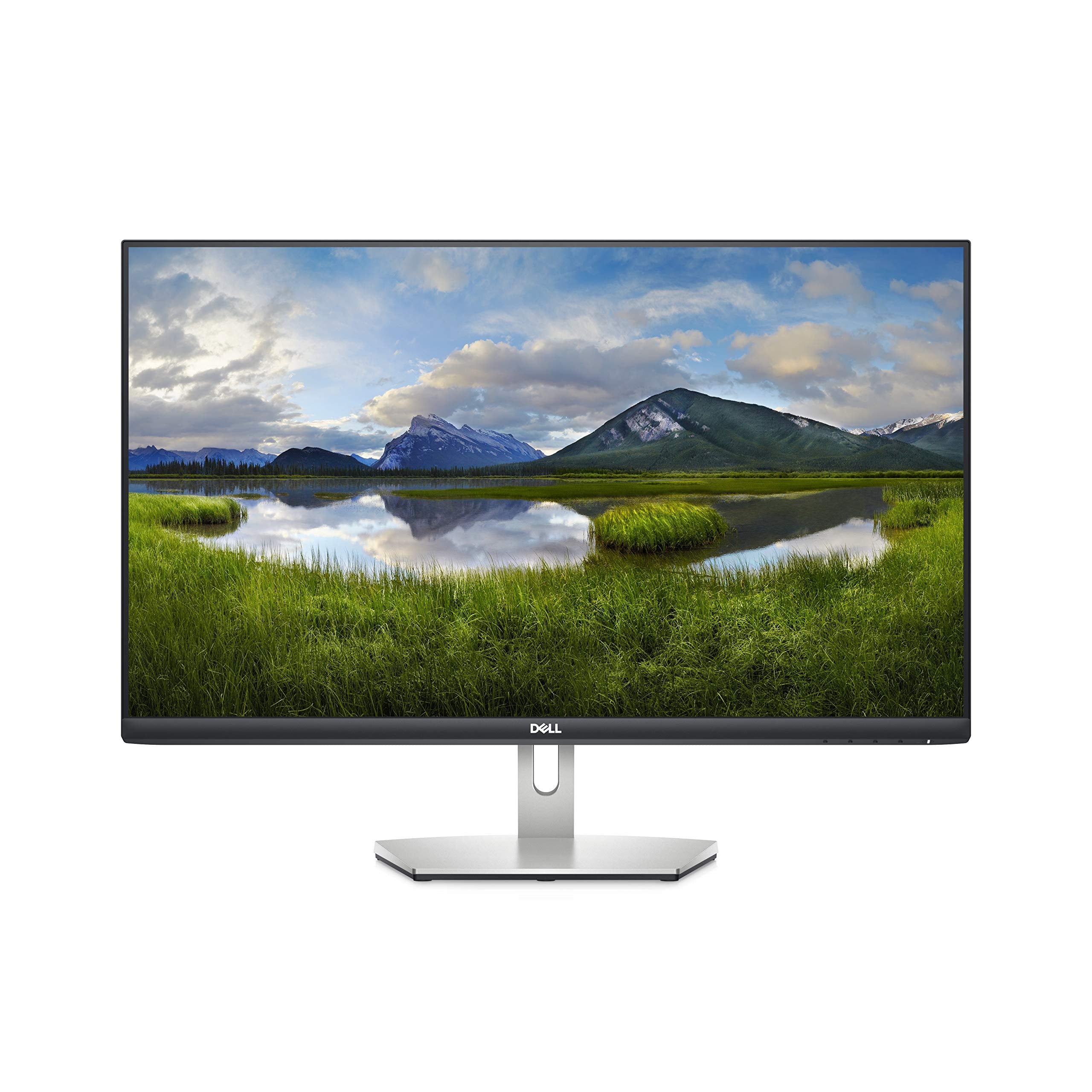 Dell S2721H 27 Inch Full Hd 1080P, Amd Freesync Ips Ultra Thin Bezel Monitor, Built In Speakers, Silver, Black
