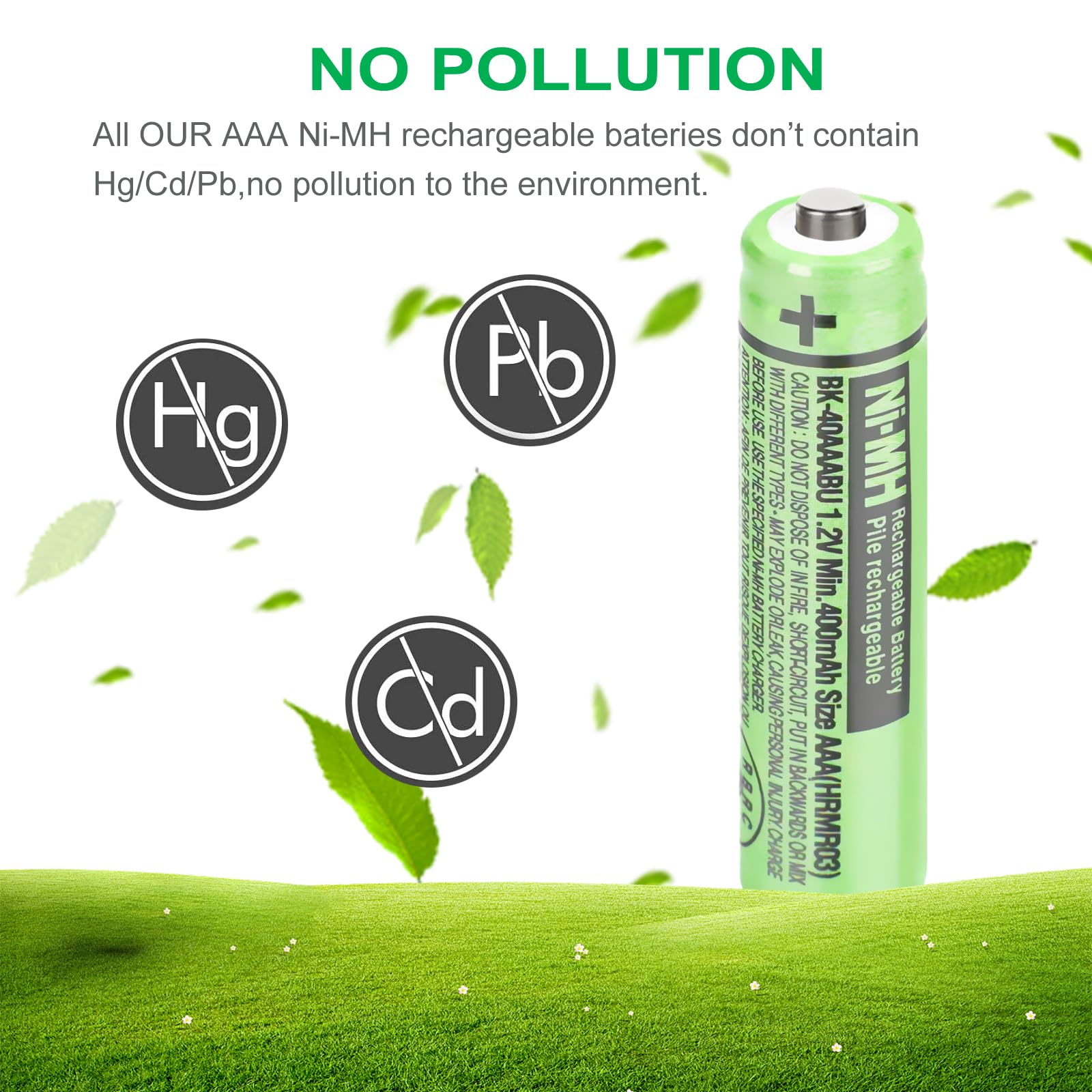 Osim 8Pack Bk 40Aaabu Ni Mh Aaa Rechargeable Batteries 400Mah 1.2V Aaa Ni Mh Rechargeable Batteries For Cordless Phones, Remote