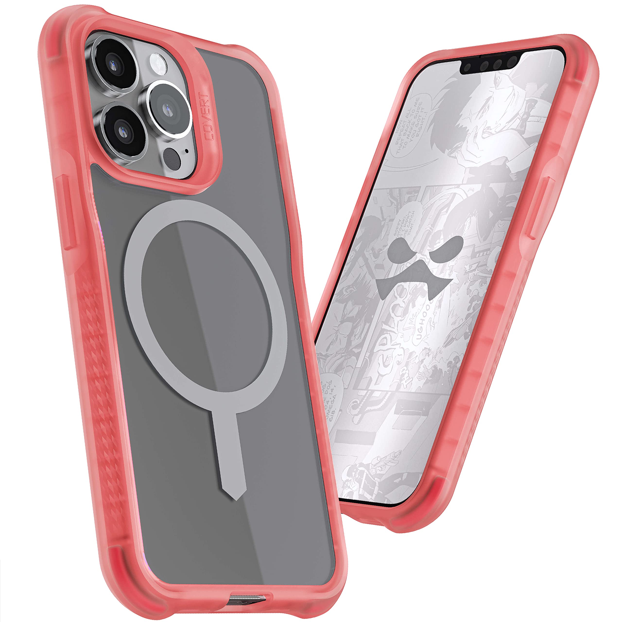 Ghostek Covert Pink Magsafe Iphone 13 Pro Case For Women Protective Phone Cover Anti Yellowing Coating Compatible With Apple Mag