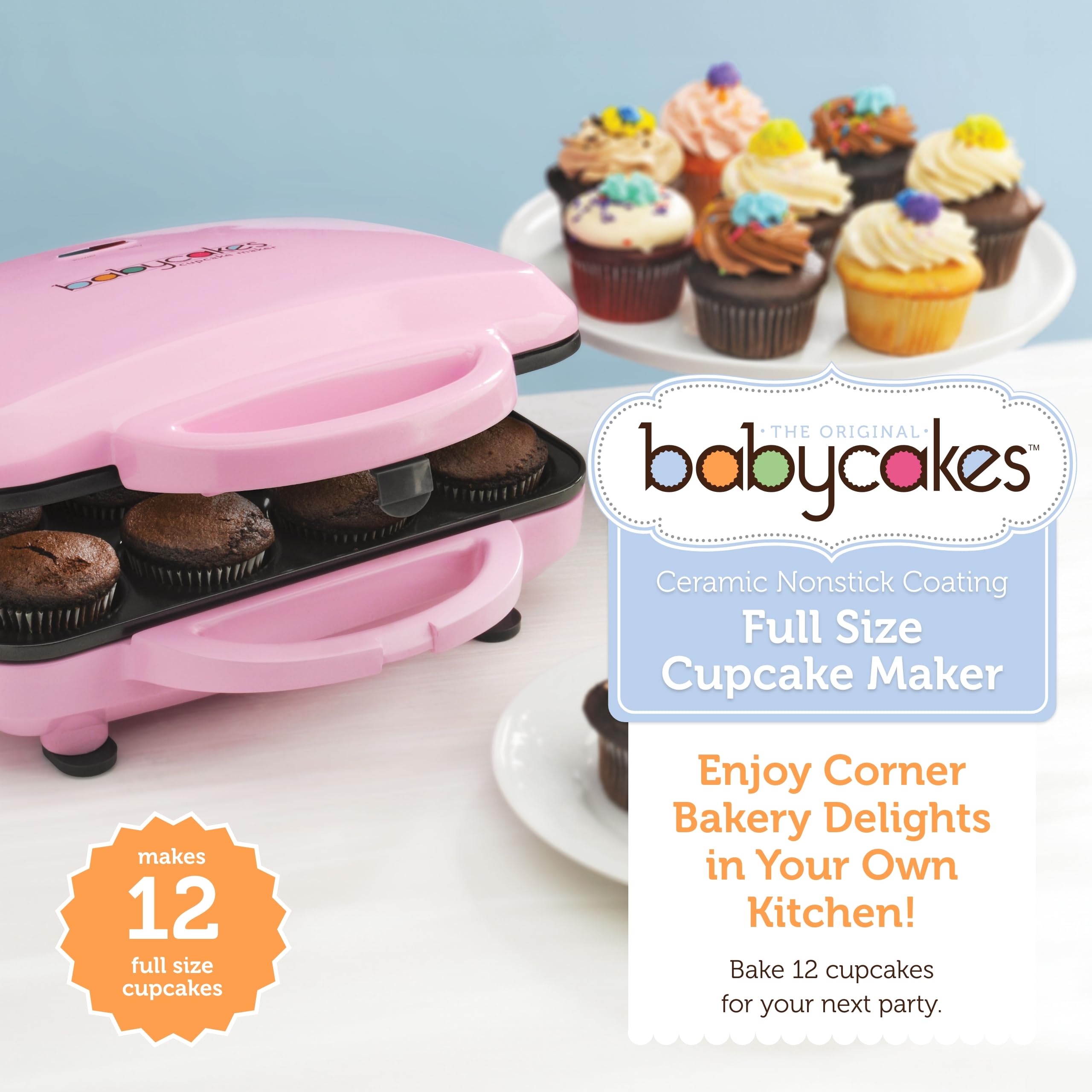 Babycakes Full Size Cupcake Maker, Pink