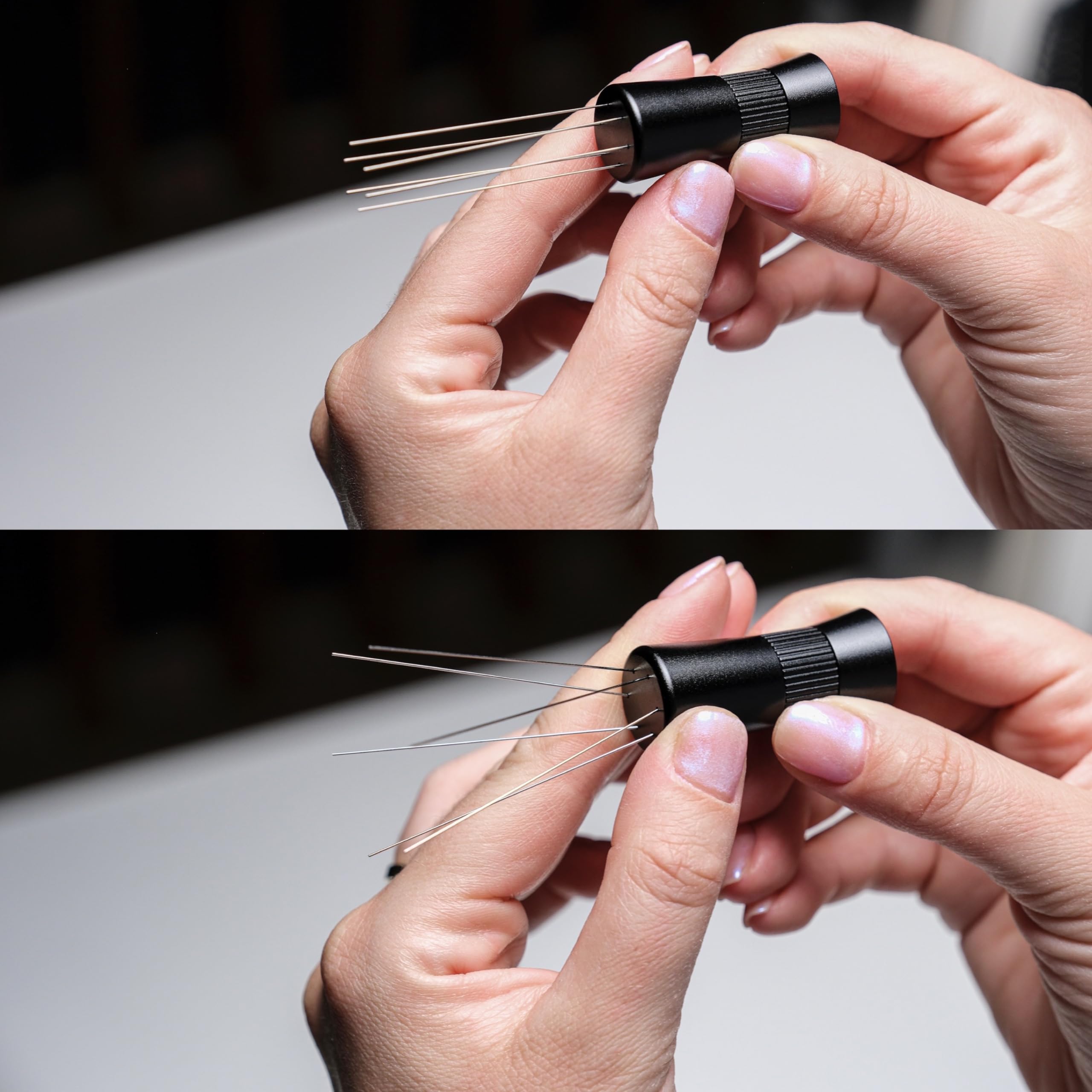 Knodos Wdt Tool Espresso Magnetic Needle Coffee Distrubution Tool With 0.4Mm & 0.25Mm Needles Premium Espresso Accessories For C