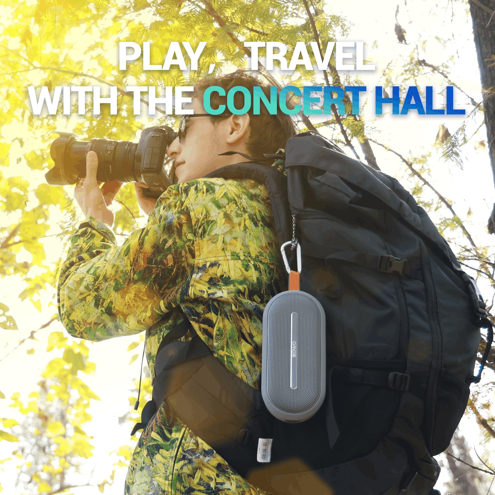 Sowo Portable Bluetooth Speaker With Powerful Bass - Wireless Speaker With Partyboom Technology - 40W, Ip67 Waterproof - Stereo