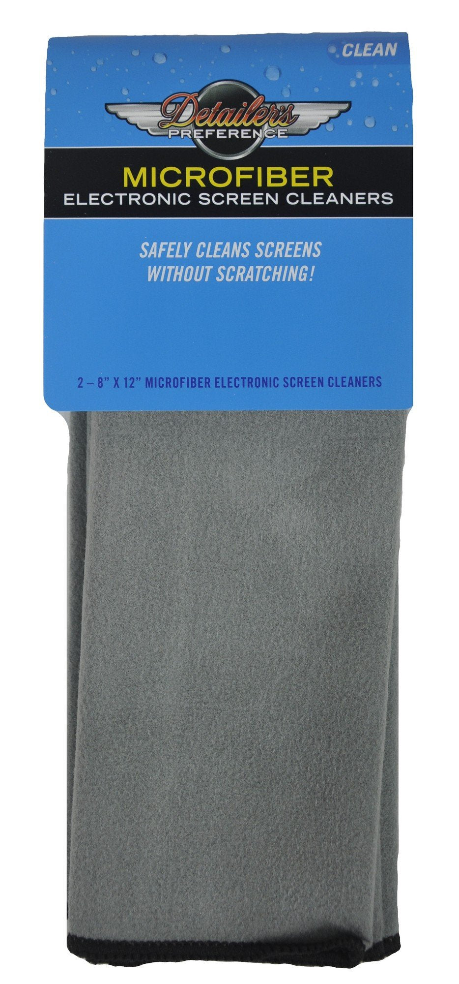 Eurow Microfiber Screen Cleaning Cloths For Electronics And Glasses, Gray, 2 Pack