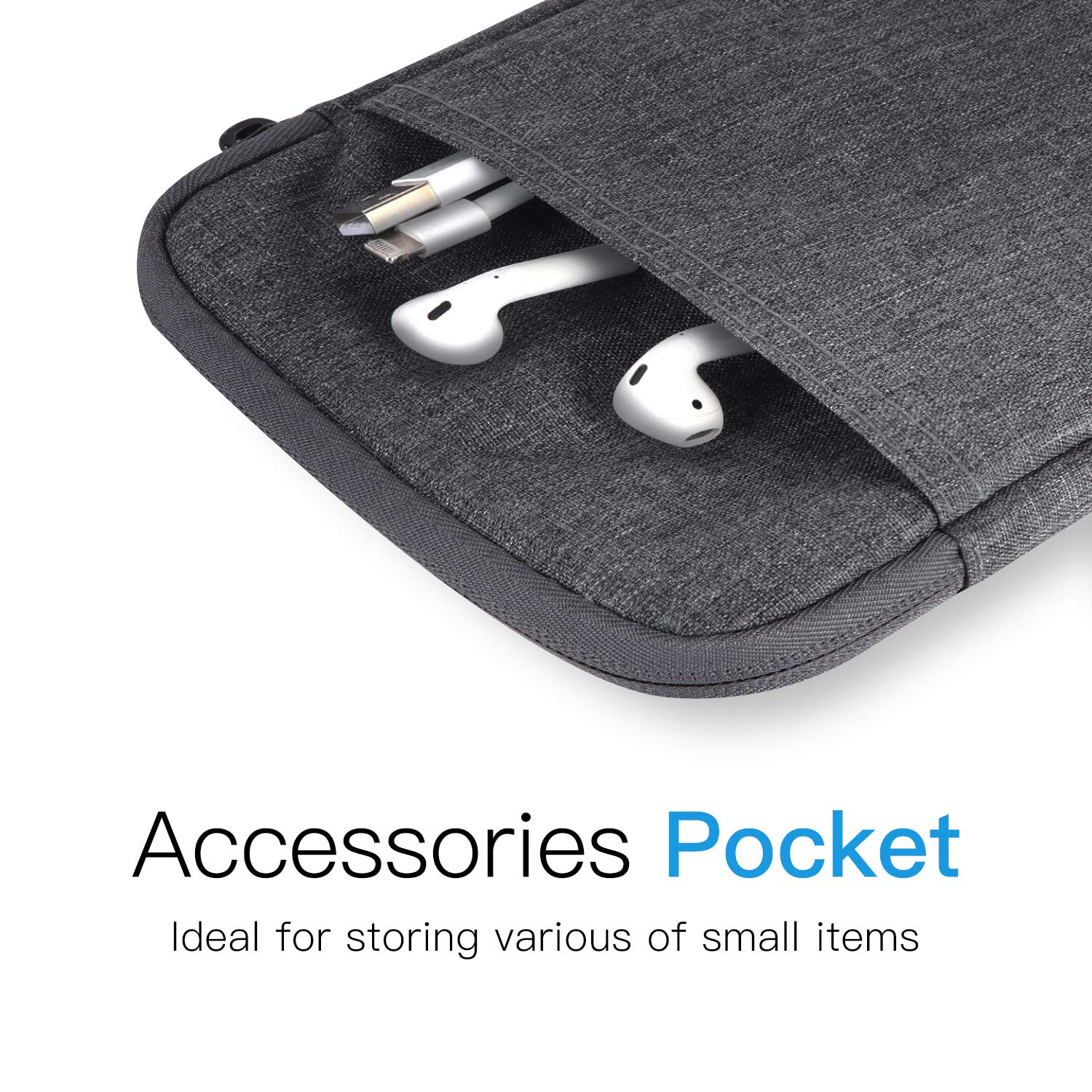 E Reader Sleeve Case Bag For 6 Inch Ebook Reader Tablet Protective Cover Pouch (Dark Gray)