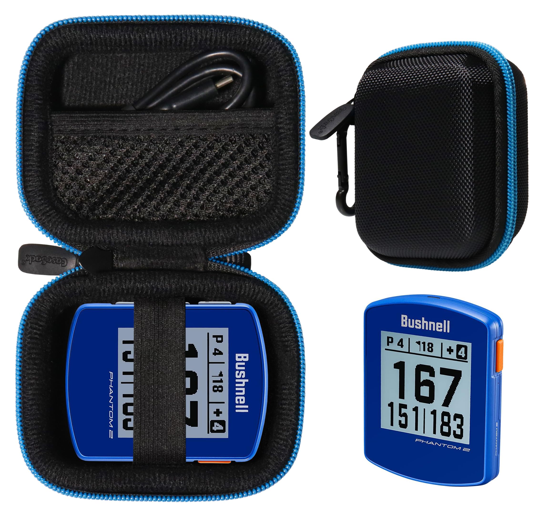 CaseSack Golf GPS Case for Bushnell Phantom 3 Handheld Golf GPS, Phantom 2, Phantom, Neo Ghost Golf GPS, Garmin 010-01959-00 App