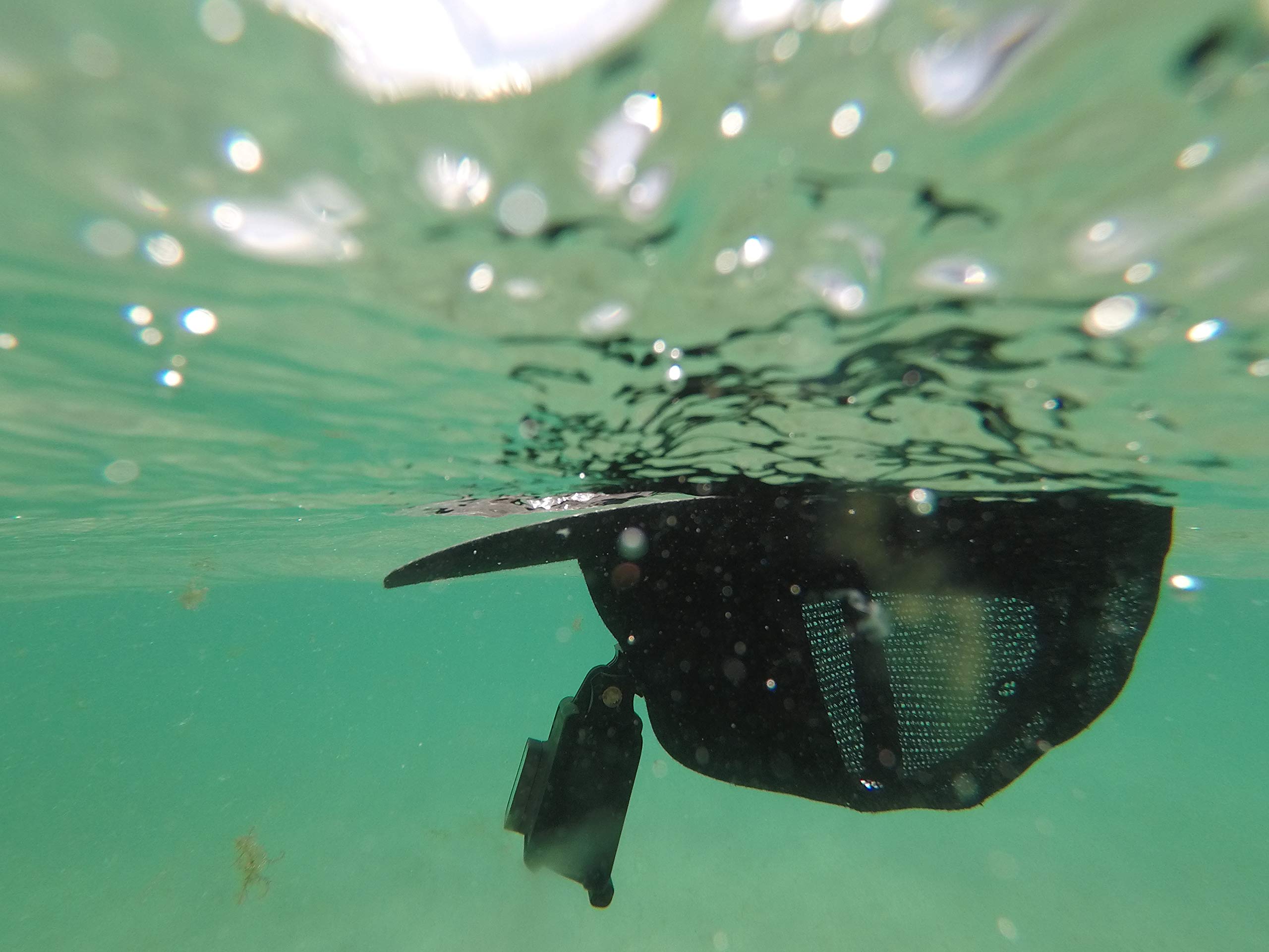 Actionhat Camo Flat Bill   Patented Floating Hat Mount Compatible For Gopro, Dji, Insta360 Action Cameras