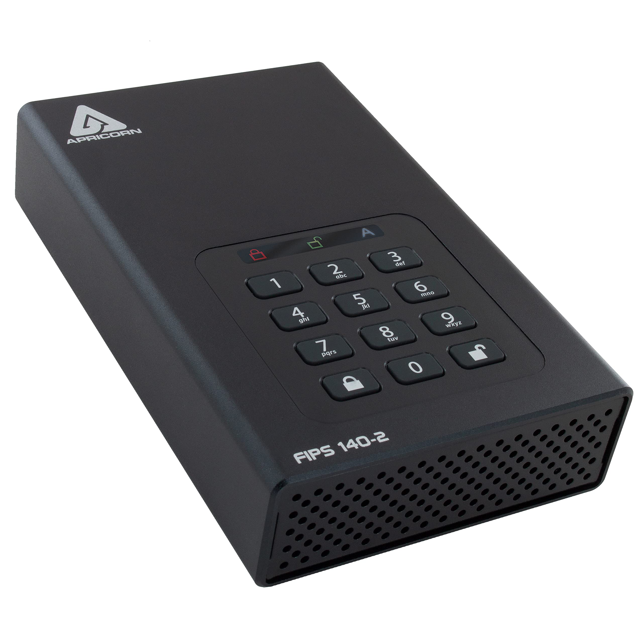 Apricorn Aegis Padlock DT 2TB USB 3.0/USB 2.0 External Hard Drive, Black