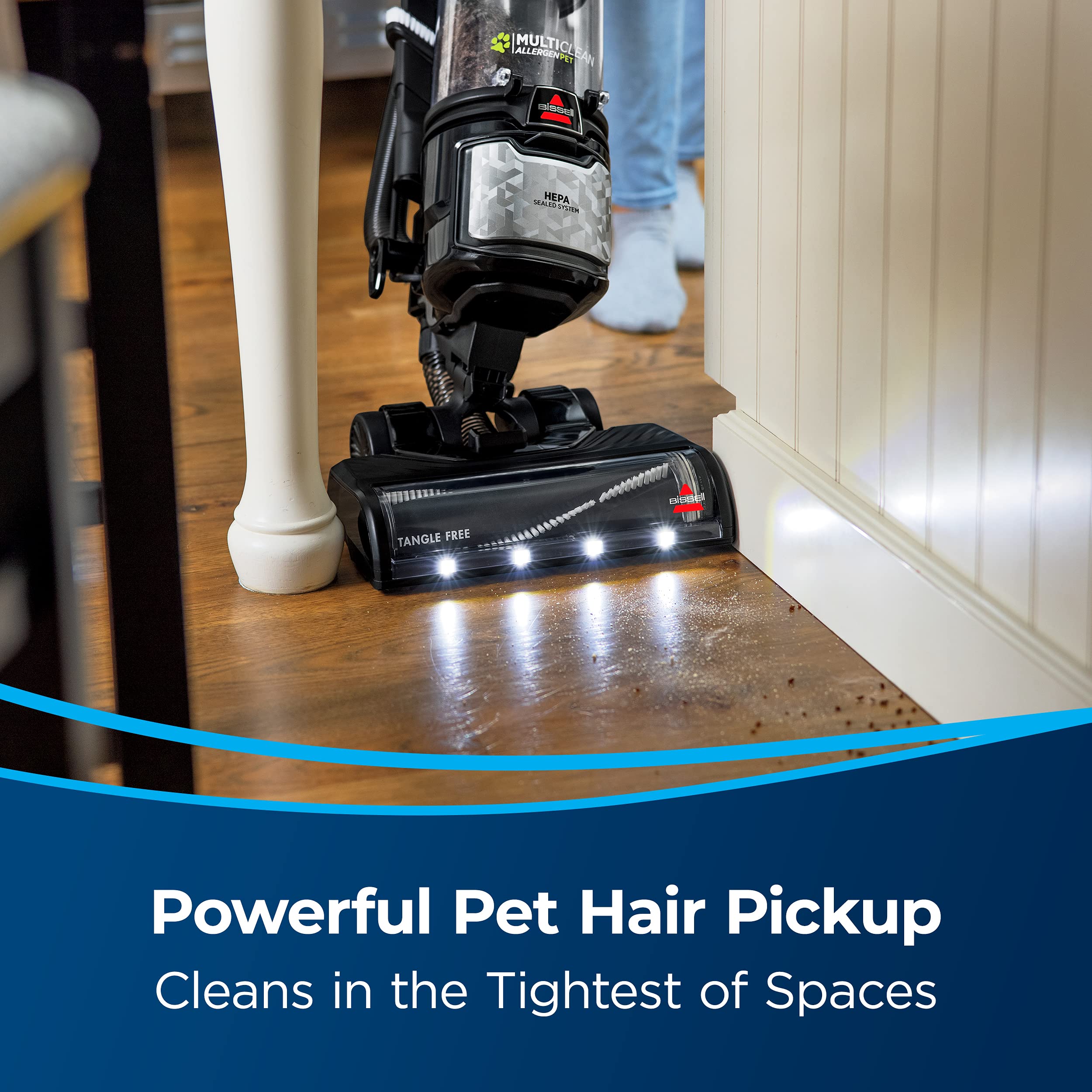 Bissell Multiclean Allergen Pet Slim Upright Vacuum With Hepa Filter Sealed System, 31269