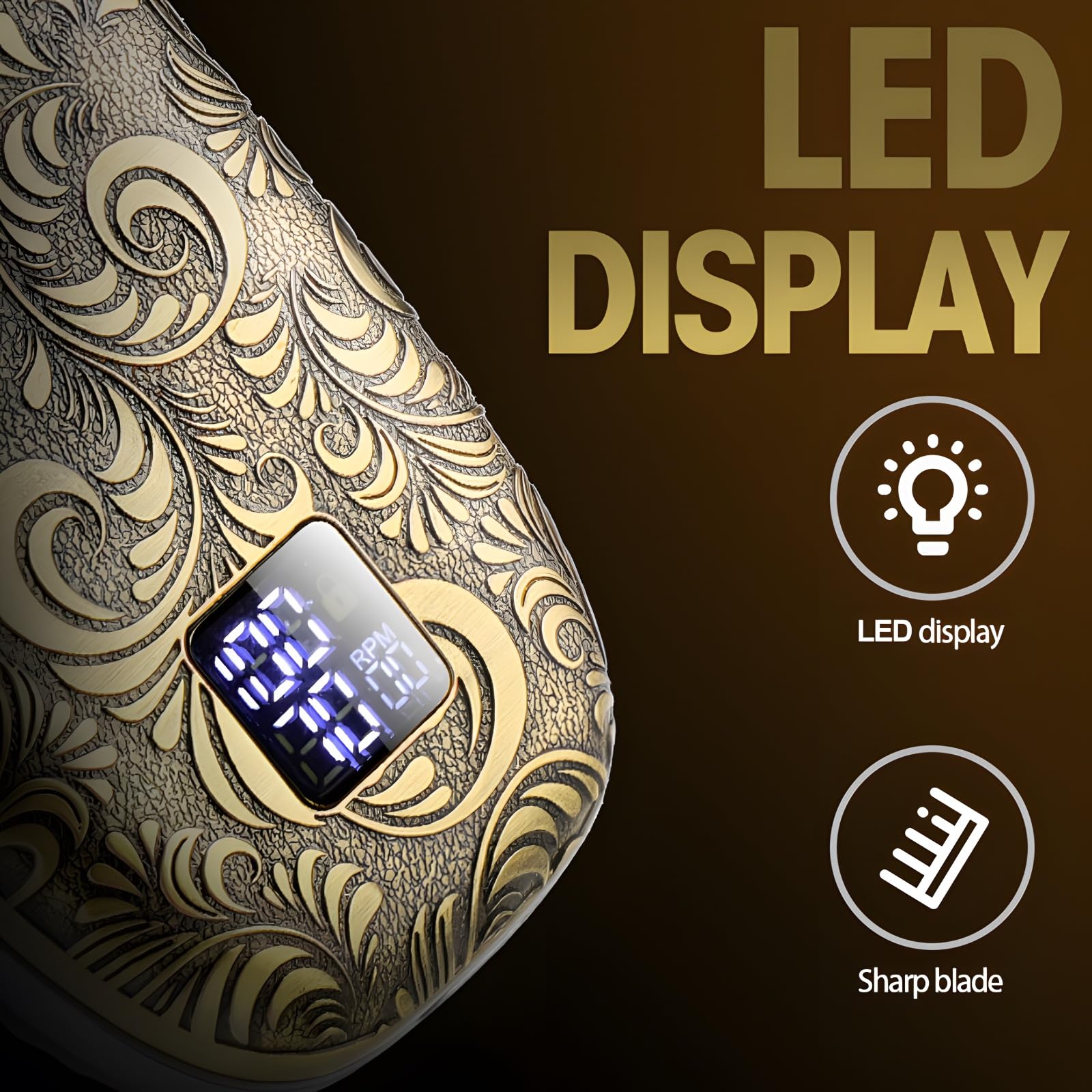 Comozon Electric Shavers For Men, Adjustable Speed Double Foil Shaver For Beard& Bald Head, Waterproof Big Capacity Battery Rech