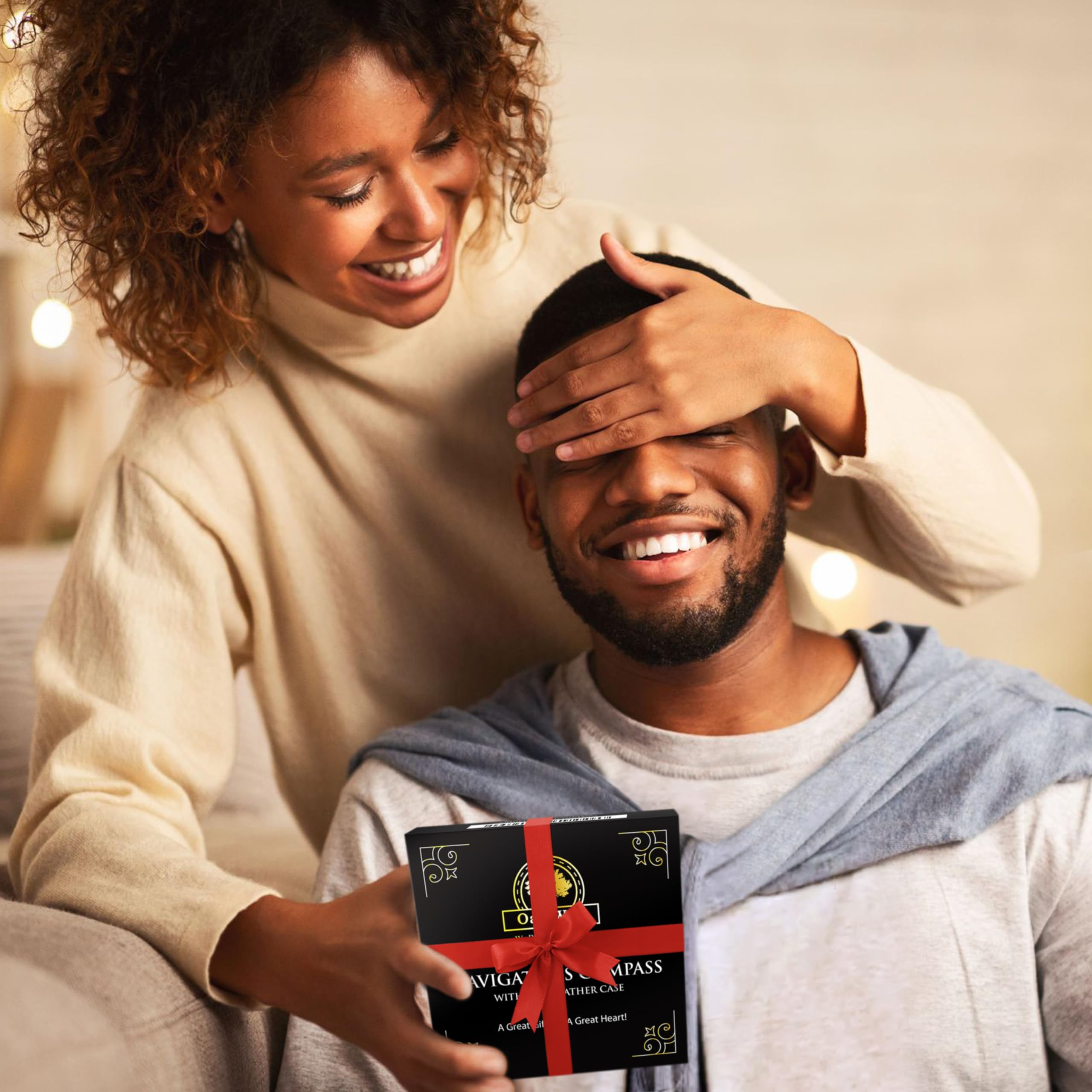 Navigator'S Watch Compass   Mens, Husband, Dad, Boyfriends Gifts Ideas  Magnetic Hiking Compass In Leather Case   Christmas Or B