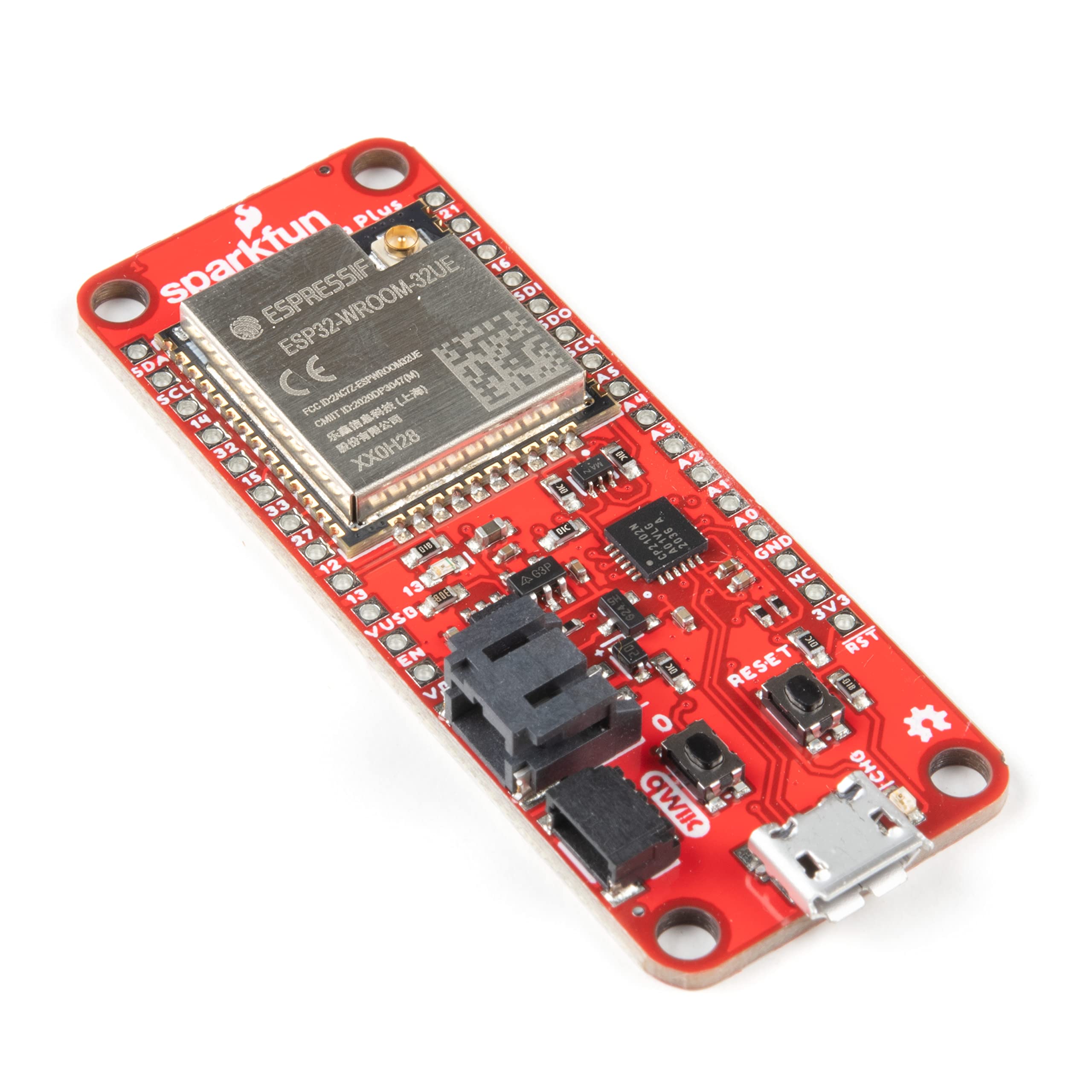 Sparkfun Thing Plus   Esp32 Wroom (U.Fl)   Esp32 D0Wdq6 Chip   16Mb Flash Memory   520Kb Internal Sram   Integrated 802.11 Bgn W