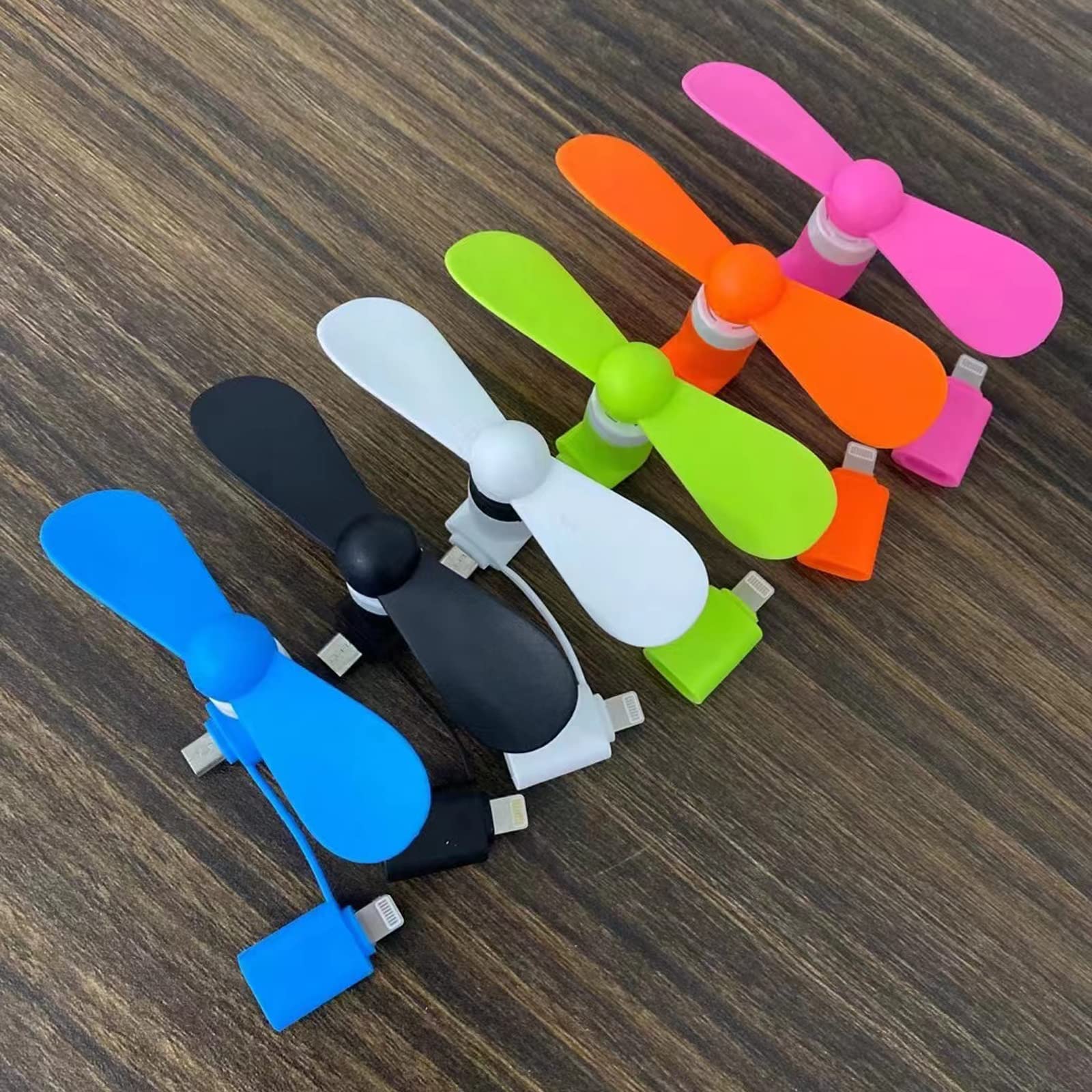 Baieasy Mini Cell Phone Fan, Usb C & Lightning Port Compatible For Iphone, Ipad, Android Smartphone, Samsung Galaxy Note Google