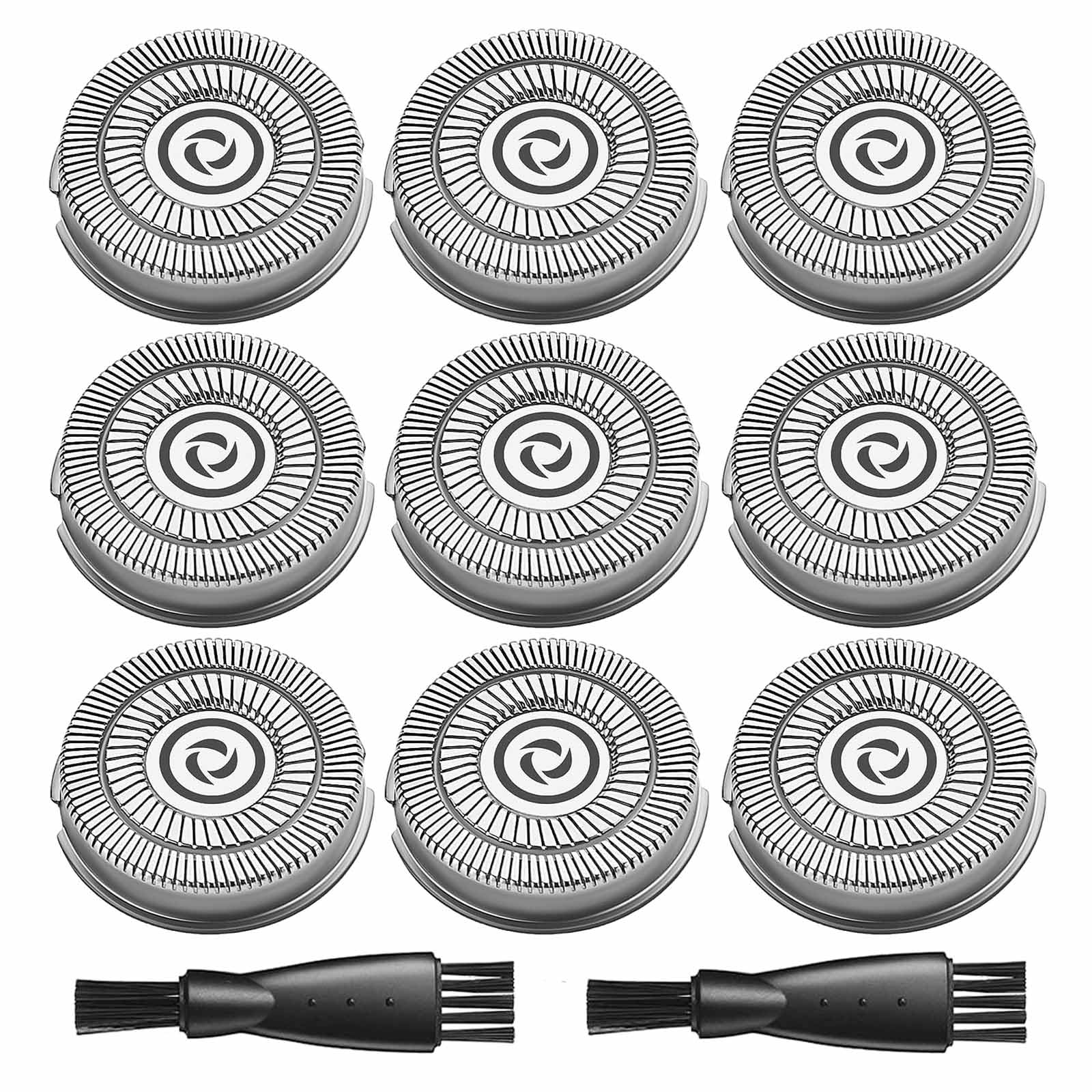 Shaver Replacement Blades Compatible With Sweetlf Electric Shaver Razor Sws7105, 9 Replacement Blades(Blades Only), 2 Cleaning B