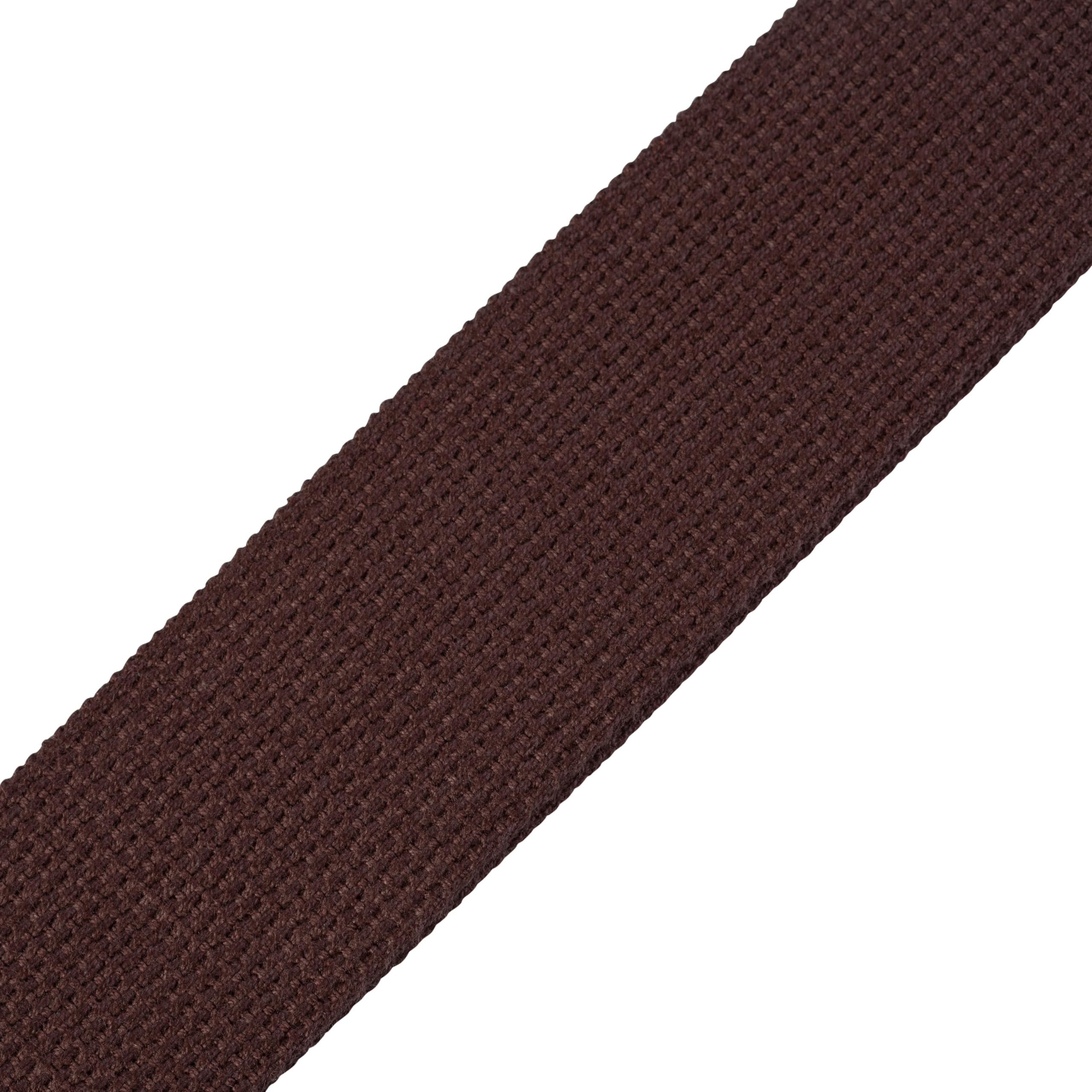 Levys Leathers Mc8-Brn 2 Cotton Guitar Strap With Suede Ends And Tri-Glide Adjustment. Adjustable To 58; Brown