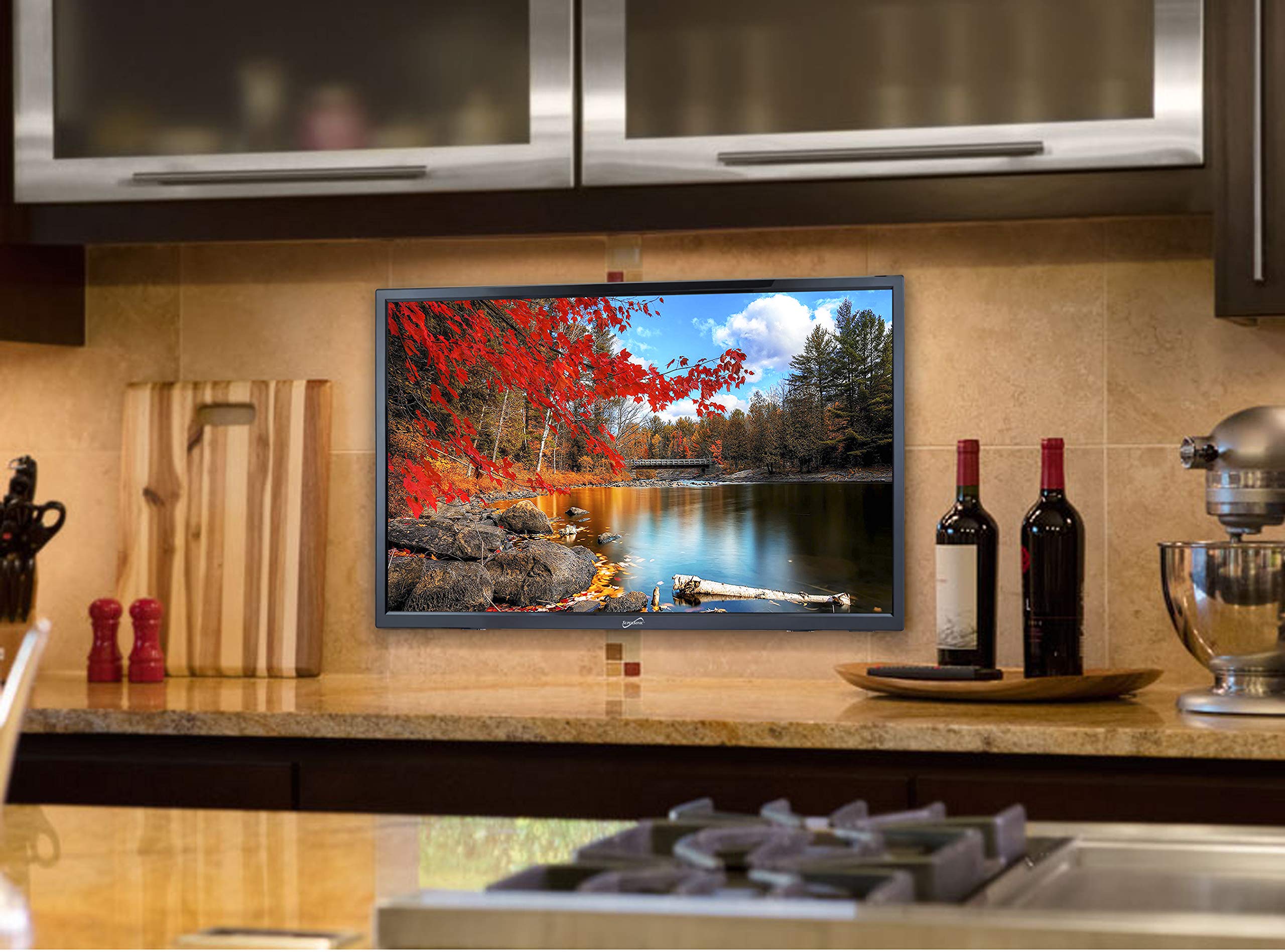 Supersonic Sc 1912 Led Widescreen Hdtv 19'', Built In Dvd Player With Hdmi, Usb & Ac/Dc Input: Dvd/Cd/Cdr High Resolution And Di