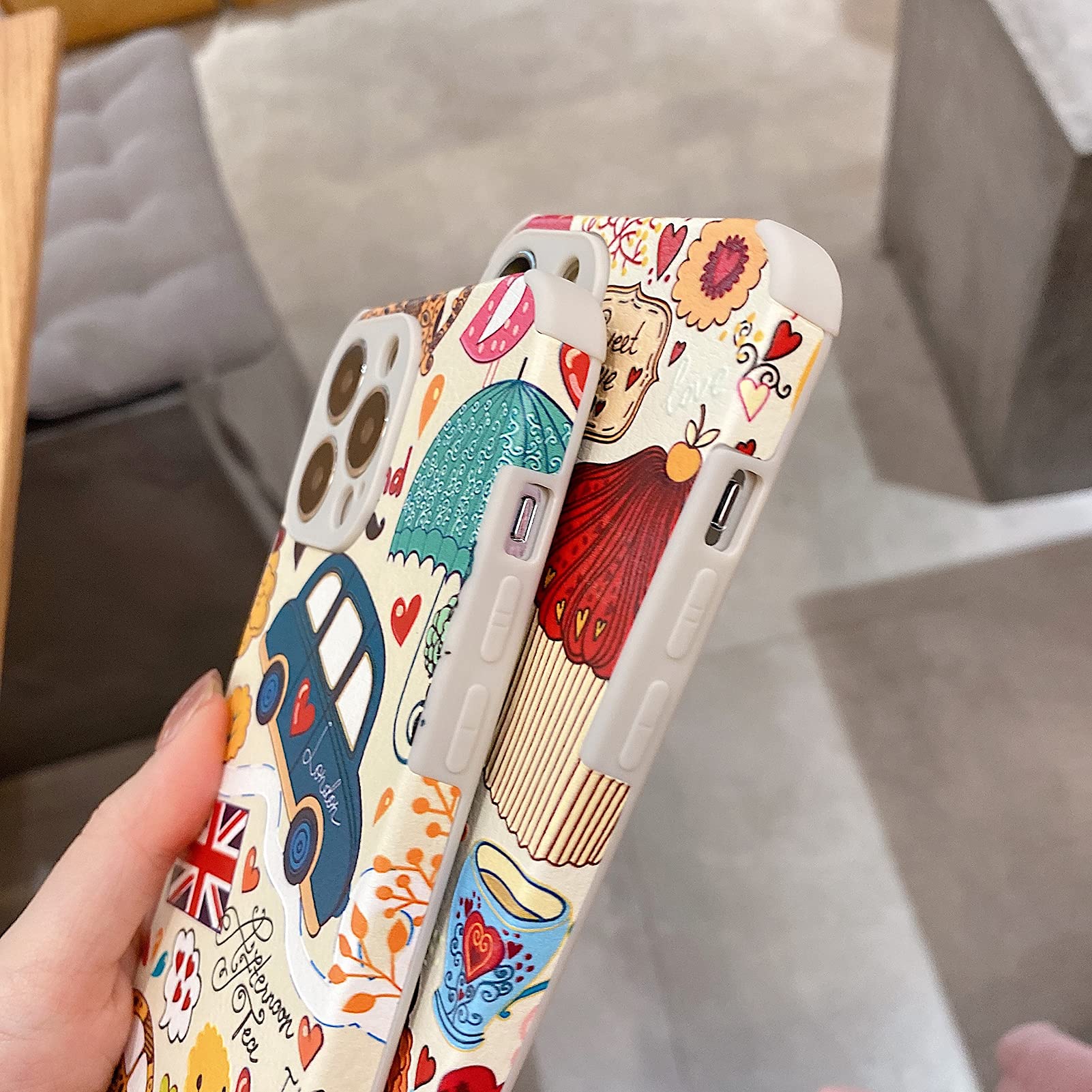 Yonds Queen iPhone Xs Max Phone Case Cartoon London Design Soft Silicone Shockproof Protective