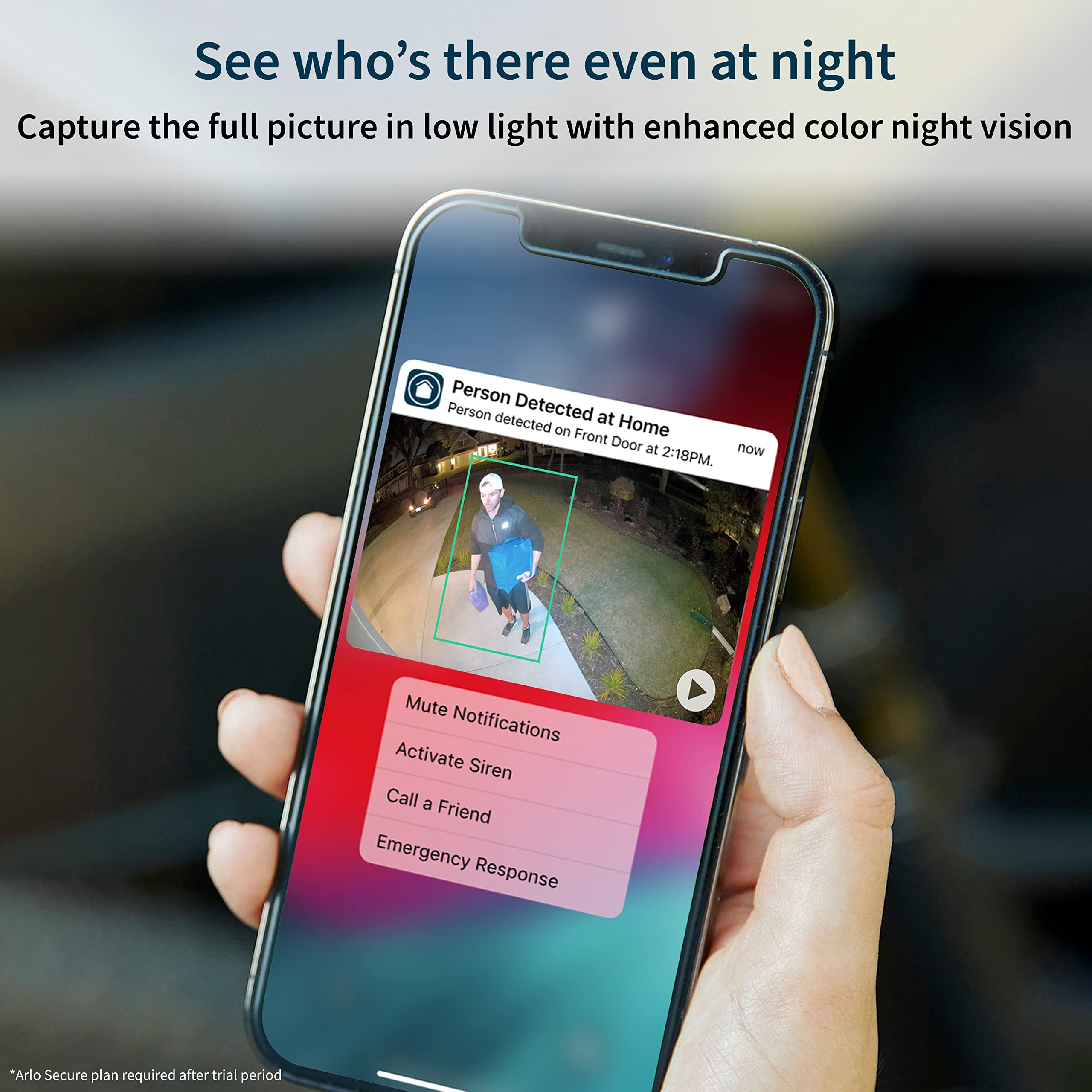 Arlo Ultra 2 Spotlight Camera - 2 Camera Security System - Wireless, 4K Video & Hdr, Color Night Vision, 2 Way Audio, Wire-Free,