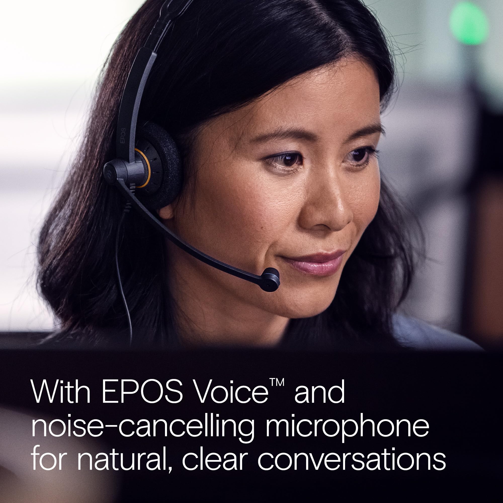 Sennheiser Epos I Impact Sc 60 Usb Ml   Headset   On Ear   Wired   Usb   Black With Orange Colour Highlights