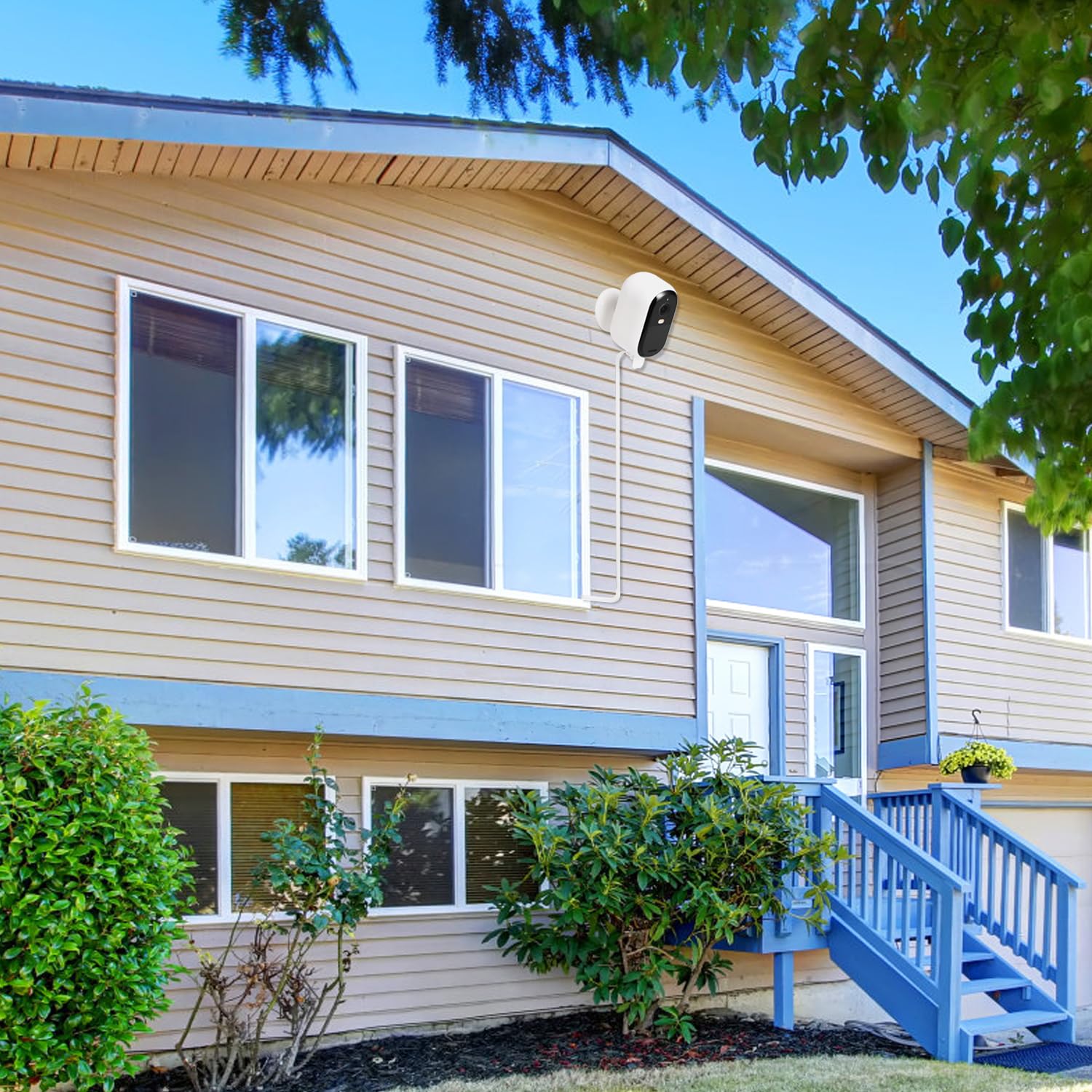 25Ft Power Cable Compatible With Arlo Essential 2K Outdoor Security Camera (2Nd Generation), Flat Charging Cable, Weatherproof Outdoor Power Cord Charging Your Camera Continuously