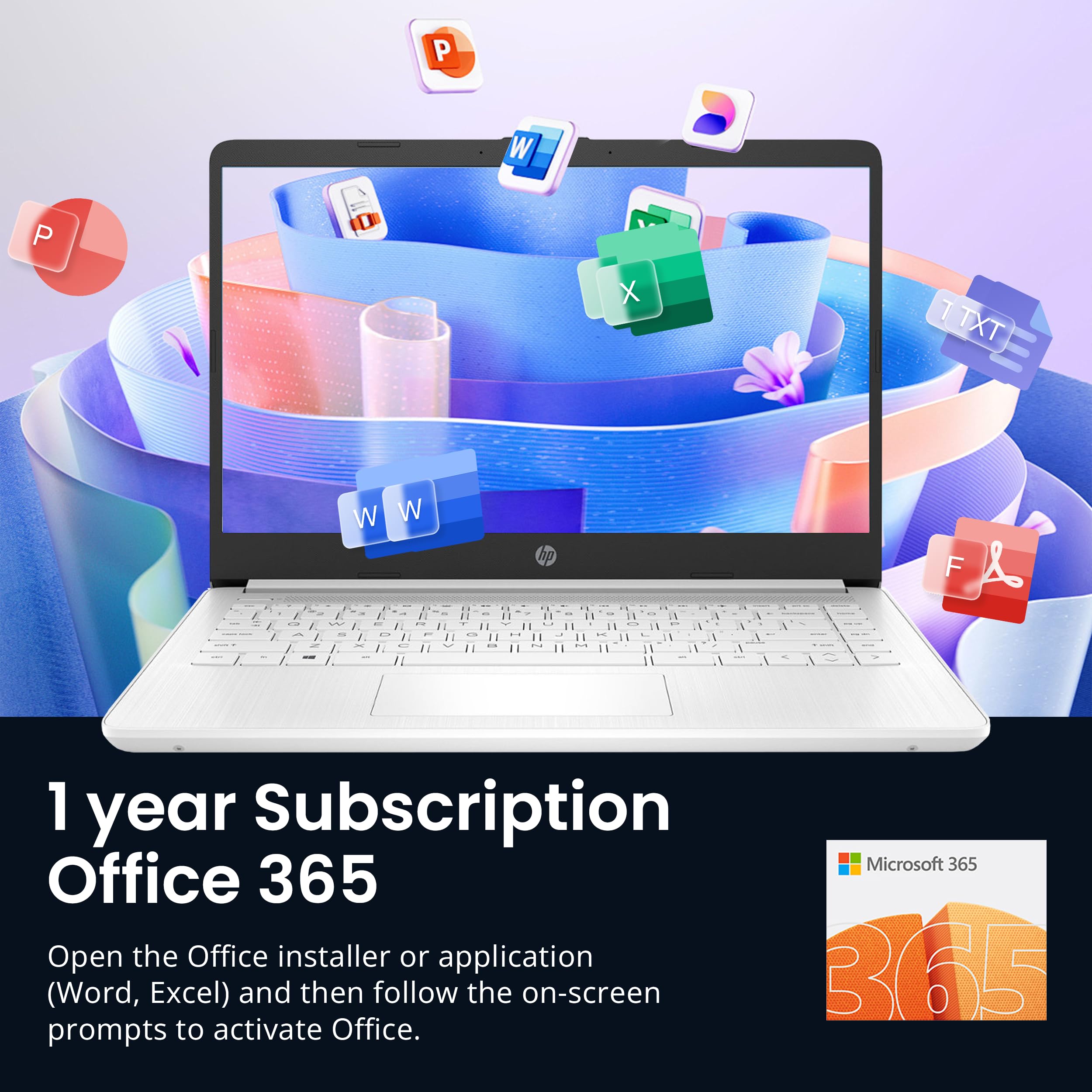 Hp Flagship 14 Hd Laptop With 1 Year Office 365 | 8Gb Ram | 1.22Tb Storage(64Gb Emmc & 160Gb Docking Station Set & 1Tb Cloud Sto