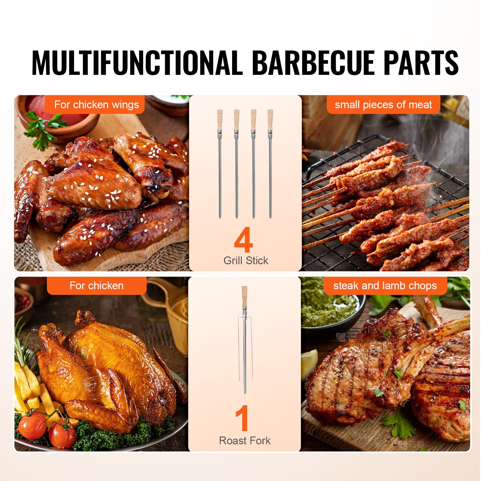 Vevor Shawarma Grill Machine, 5 Strings Of Barbecue Capacity, Chicken Shawarma Cooker Machine, Gas & Electric Broiler Gyro Rotis