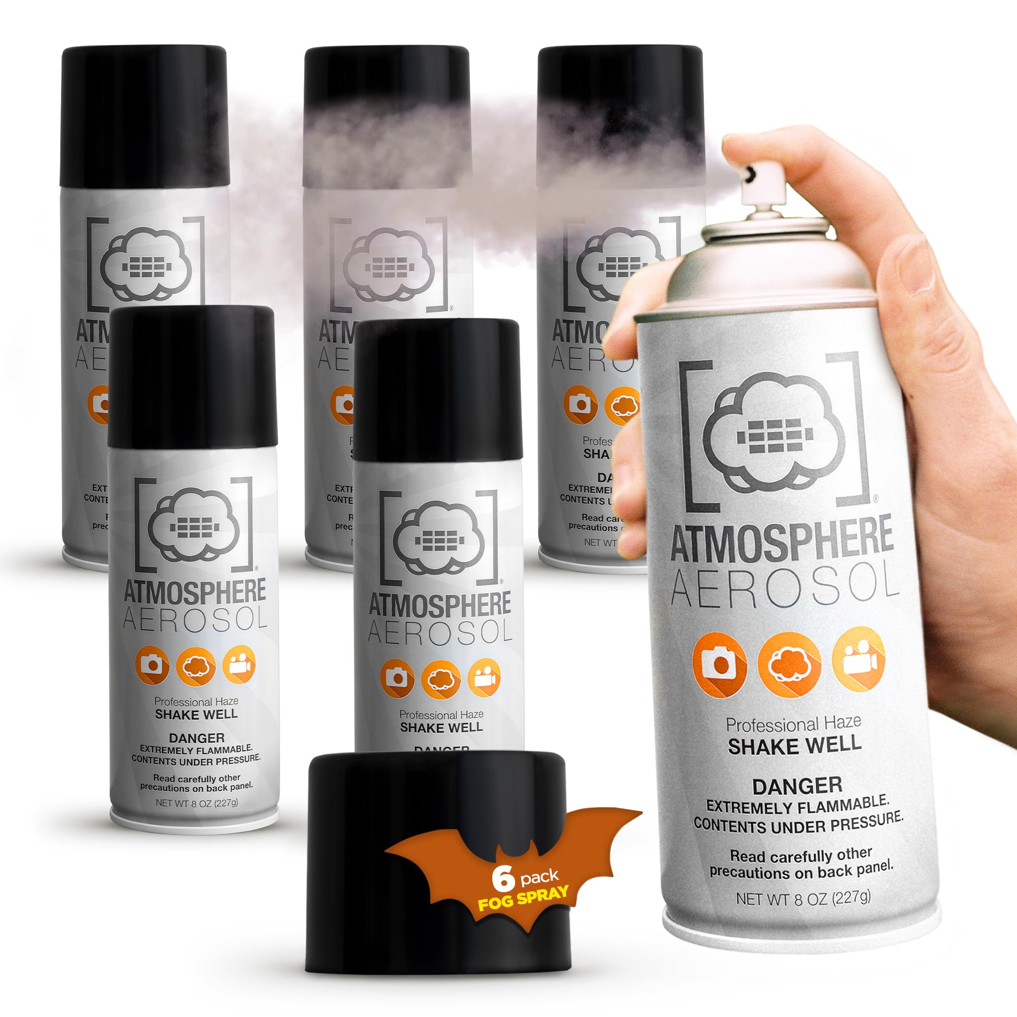 6 Pack   Haze/Fog Atmosphere Aerosol Spray For Photographers & Filmmakers   Photography Smoke And Light Ray Effects For Indoor A