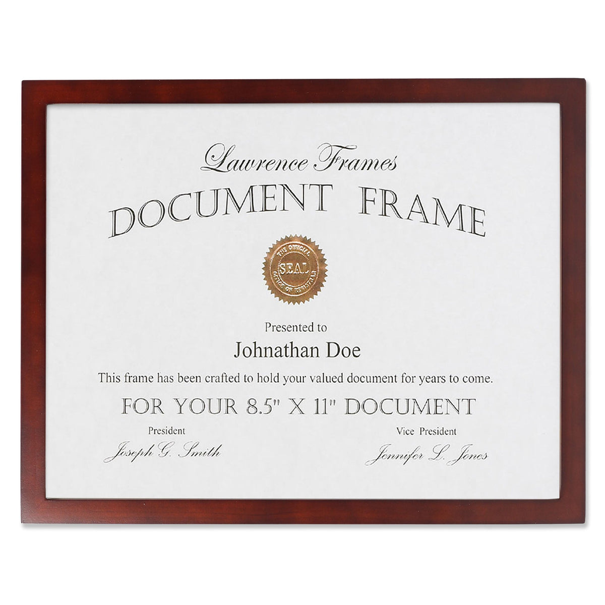 Lawrence Frames 755981 Espresso Wood Picture Frame, 85 By 11 Inch