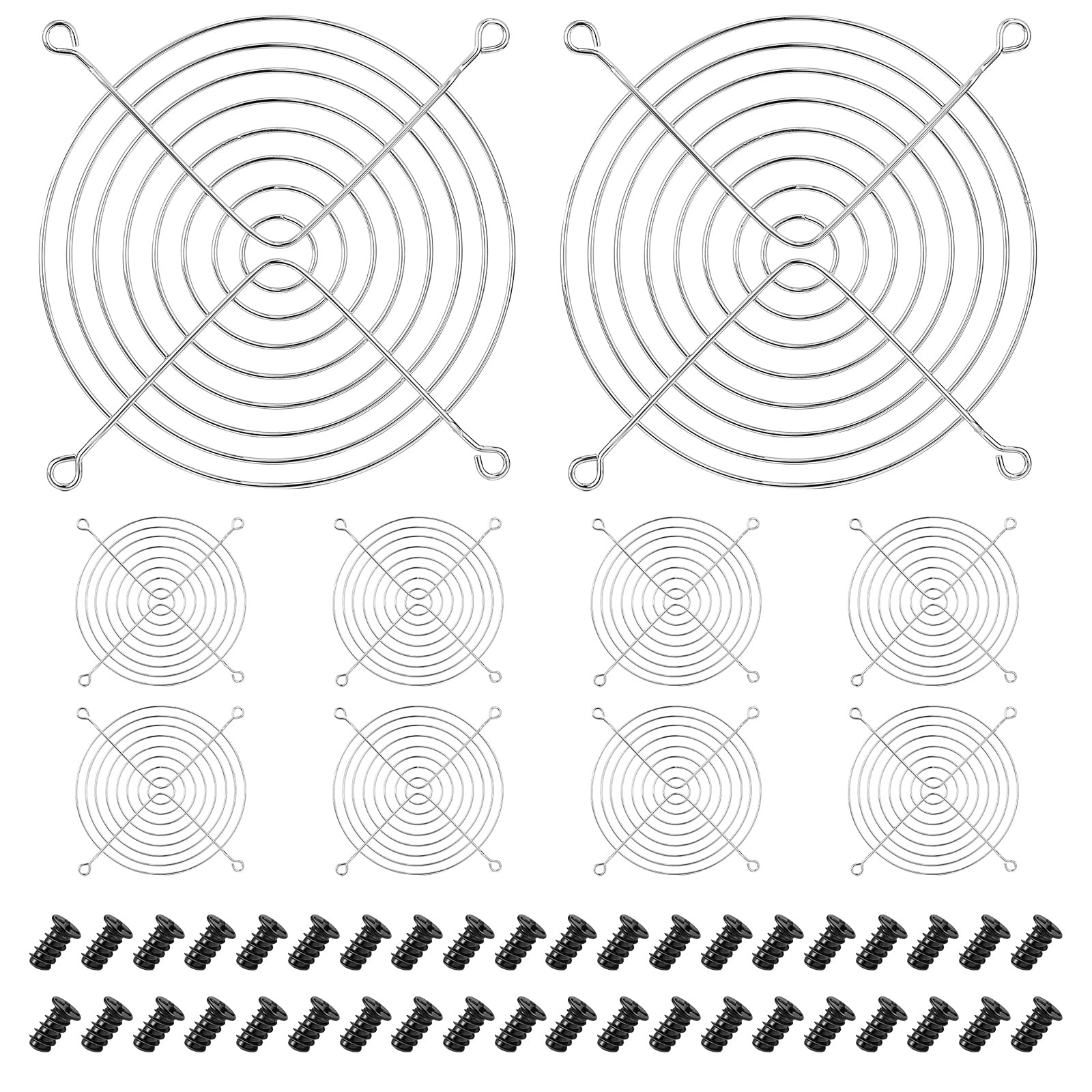 10 Pack 140Mm Fan Grill Guard For 140Mm Case Fan Fan Filter 140Mm Computer Case Fan Finger Grills Fan Guard Protector With Screw
