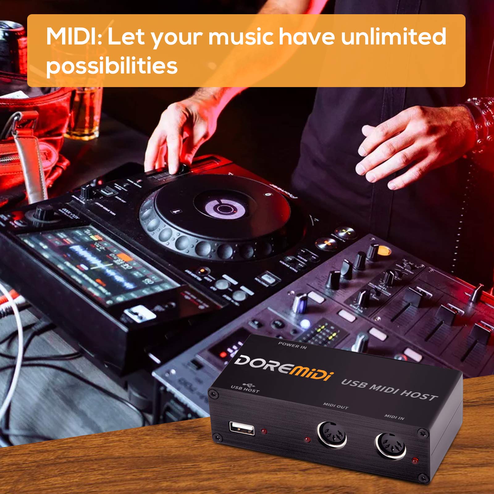 Camola Usb Midi Host Box Usb To Midi Converter Midi Interface