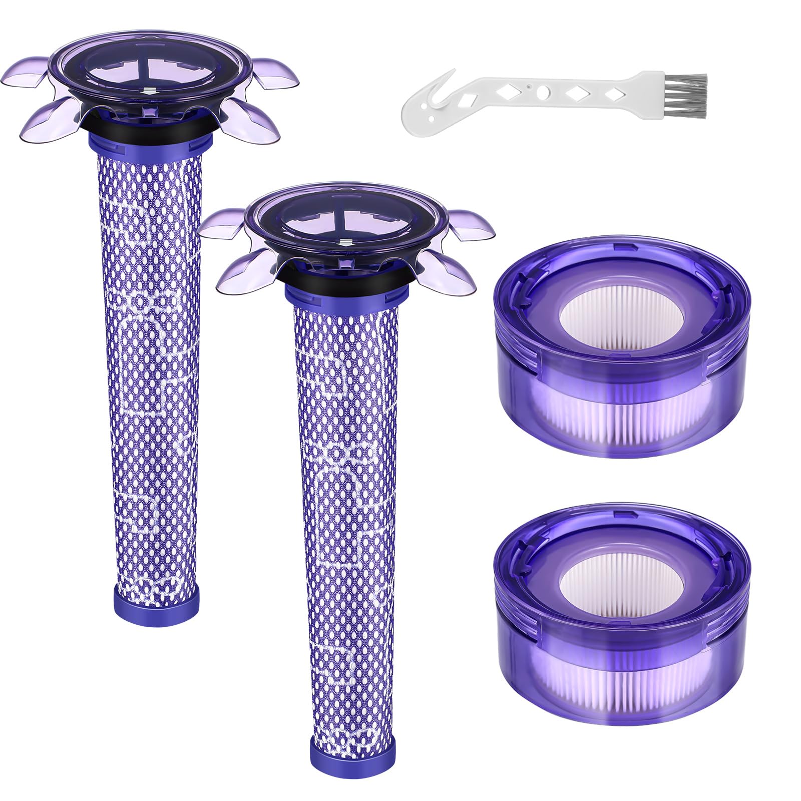 Upgraded V8 Vacuum Filter Replacement Kit Compatible With Dyson V8 New Version Sv25/ Dyson V8 Animal Extra 405901 01/Dyson V7 Ne