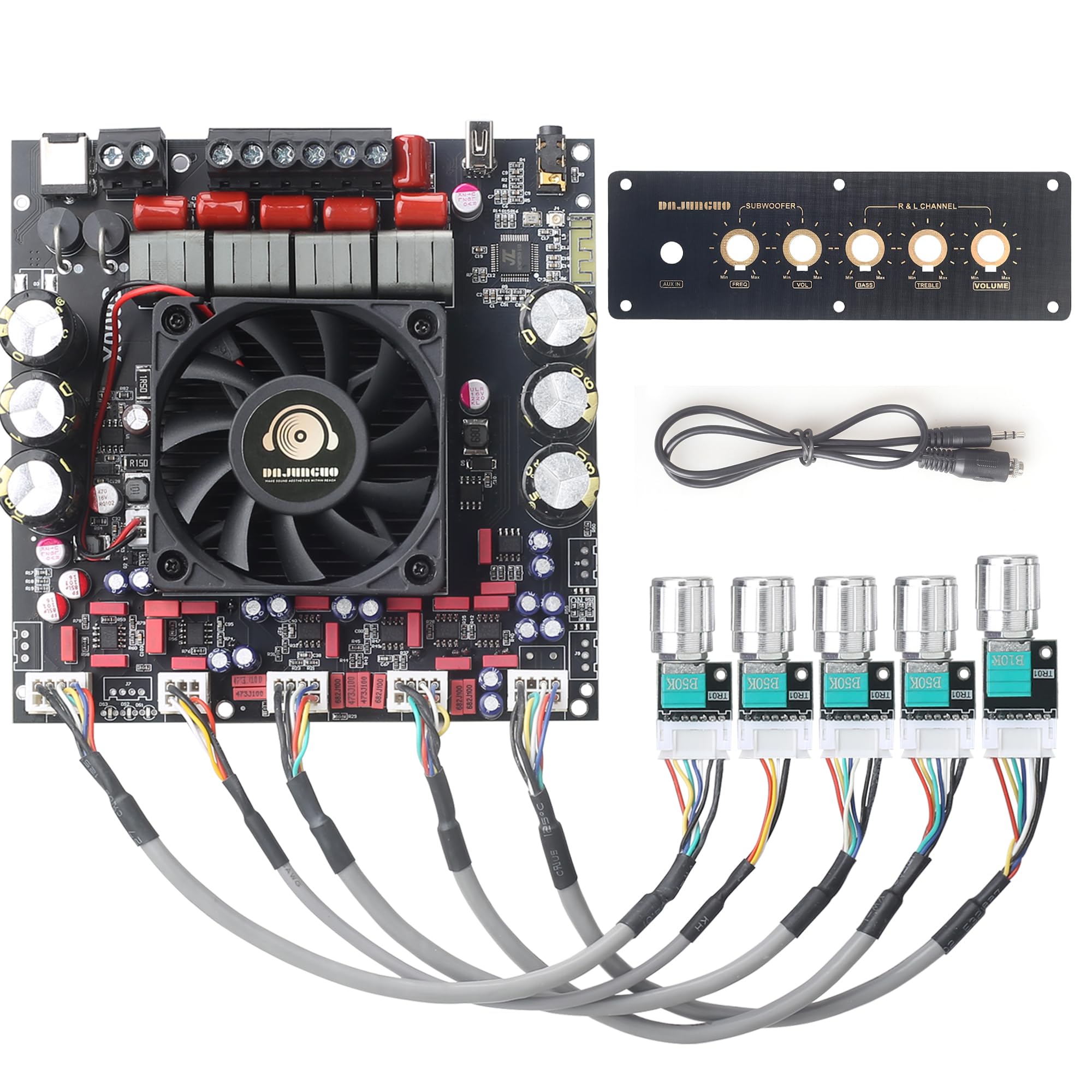 S600X-W Power Amplifier Board Bluetooth5.2 TPA3255 Chip with Subwoofer 2.1 Channel 300W  2+600W (S600X-W)