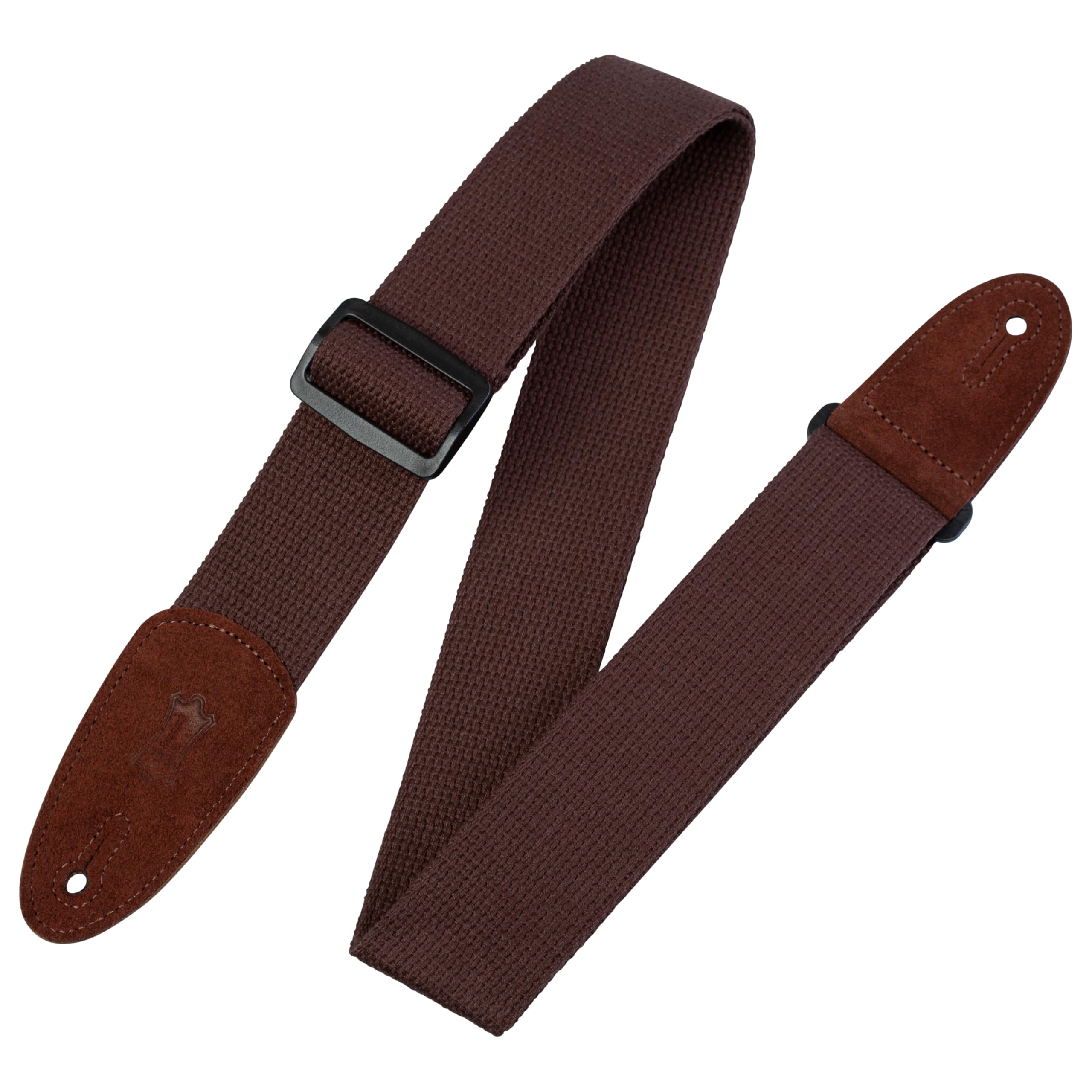 Levy'S Leathers 2'' Cotton Guitar Strap With Suede Ends And Tri Glide Adjustment, Adjustable To 58''; Brown (Mc8 Brn)