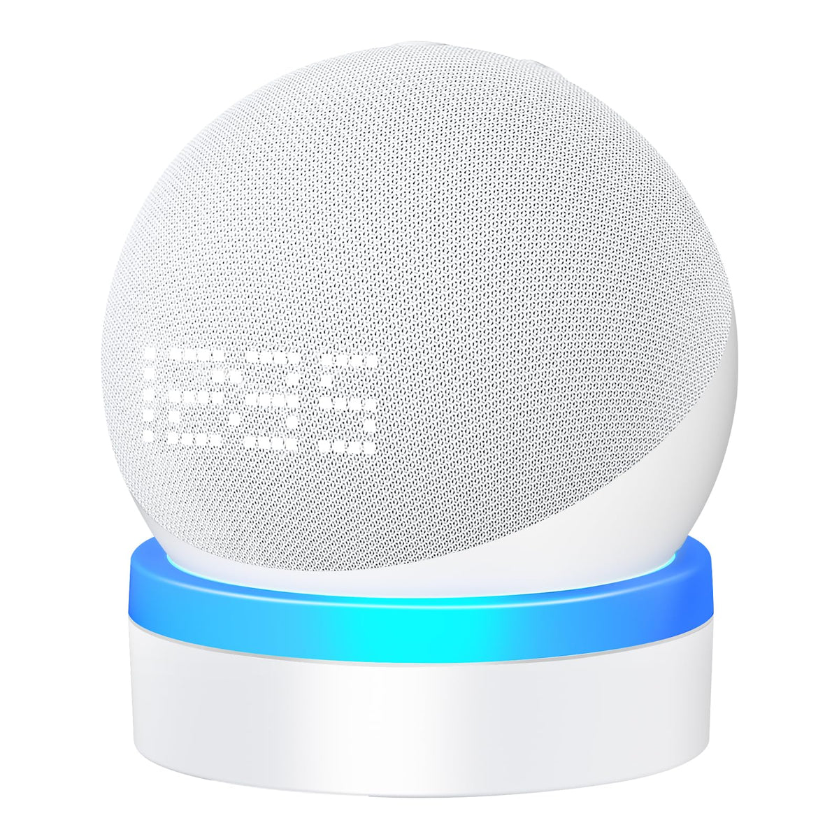 Fuqintop Stand For Echo Dot 4Th/5Th Generation, Table Holder Mount With Light Guide, Enhance Light Effect, Space Saving Dot 4/5