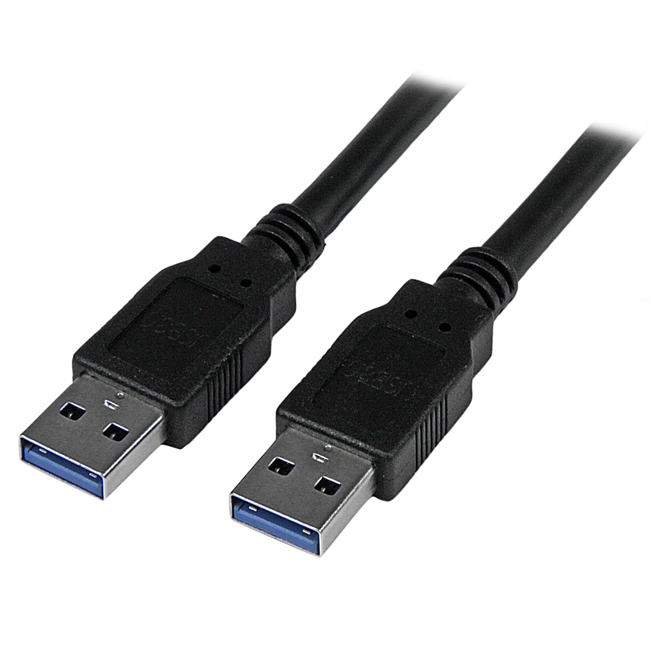 Startech.Com 6 Ft / 2M Black Superspeed Usb 3.0 Cable A To A   Usb 3 A (M) To Usb 3 A (M) (Usb3Saa6Bk)