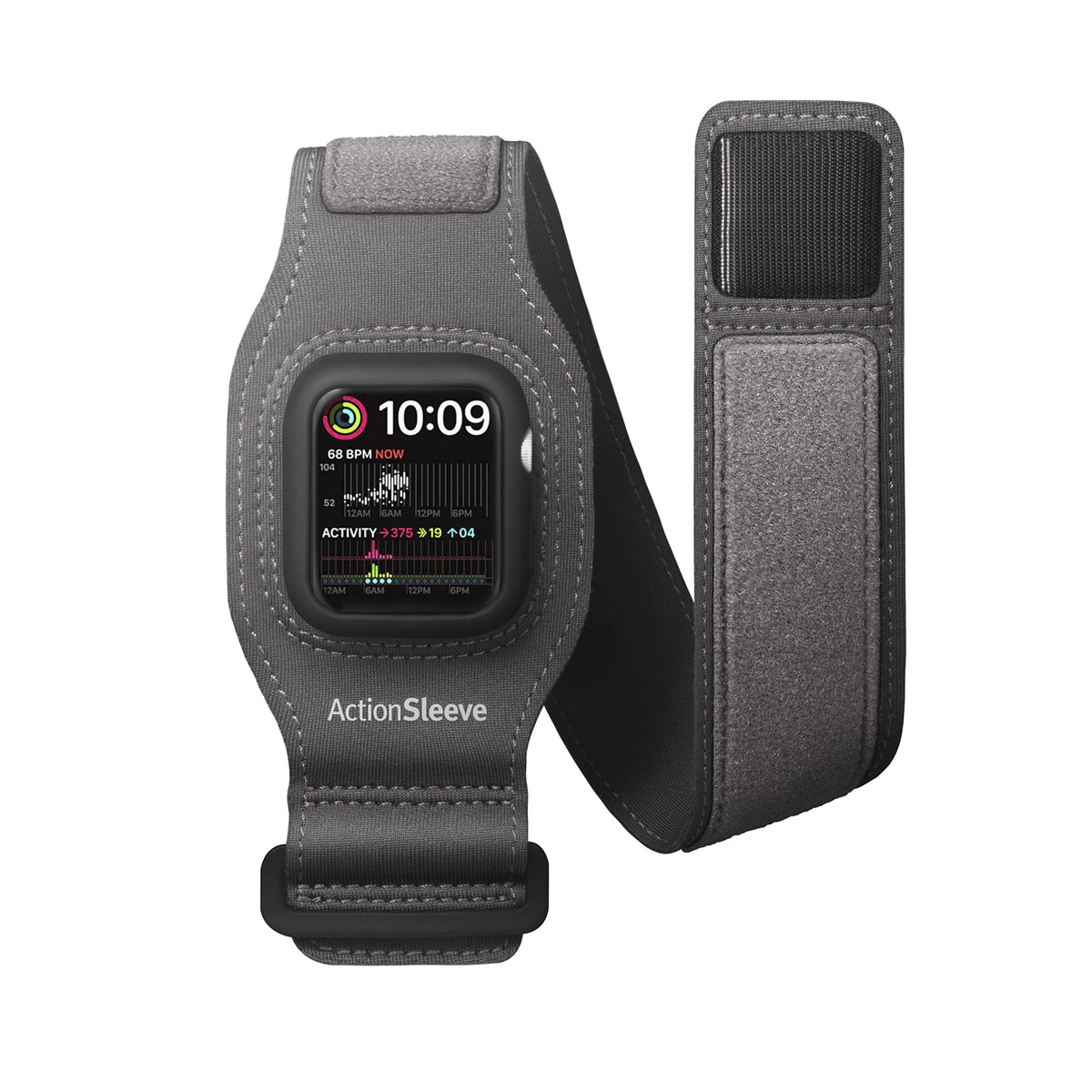 Twelve South Actionsleeve 2 For Apple Watch 45Mm  Updated Protective Armband To Free Your Wrist For Sports Or Activities (Grey)