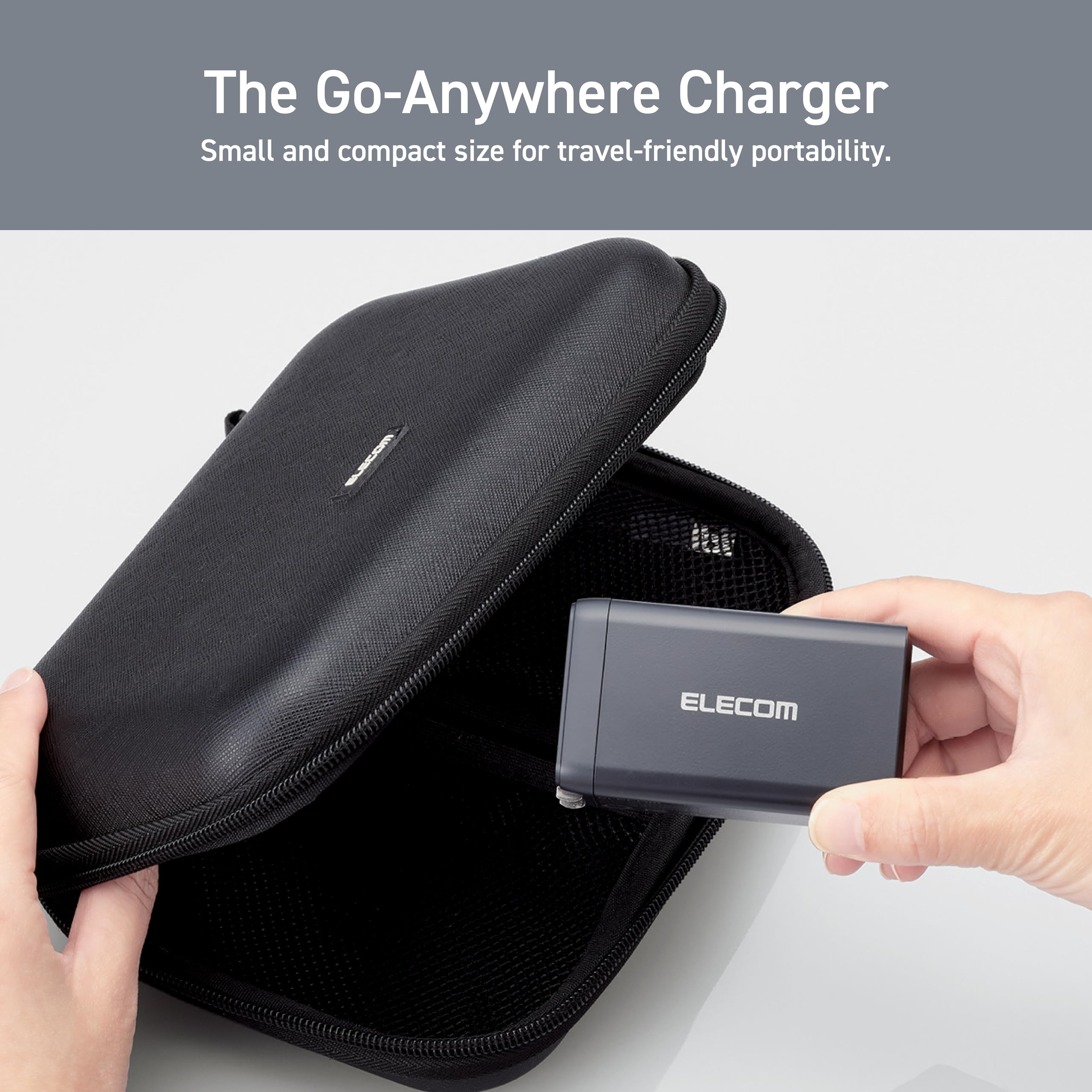 Elecom 120W Usb C Wall Charger Block, 3 Multi Port Gan Ii Smart Pd, Ultra-Fast Charging, Compact Power Adapter For Multiple Devi