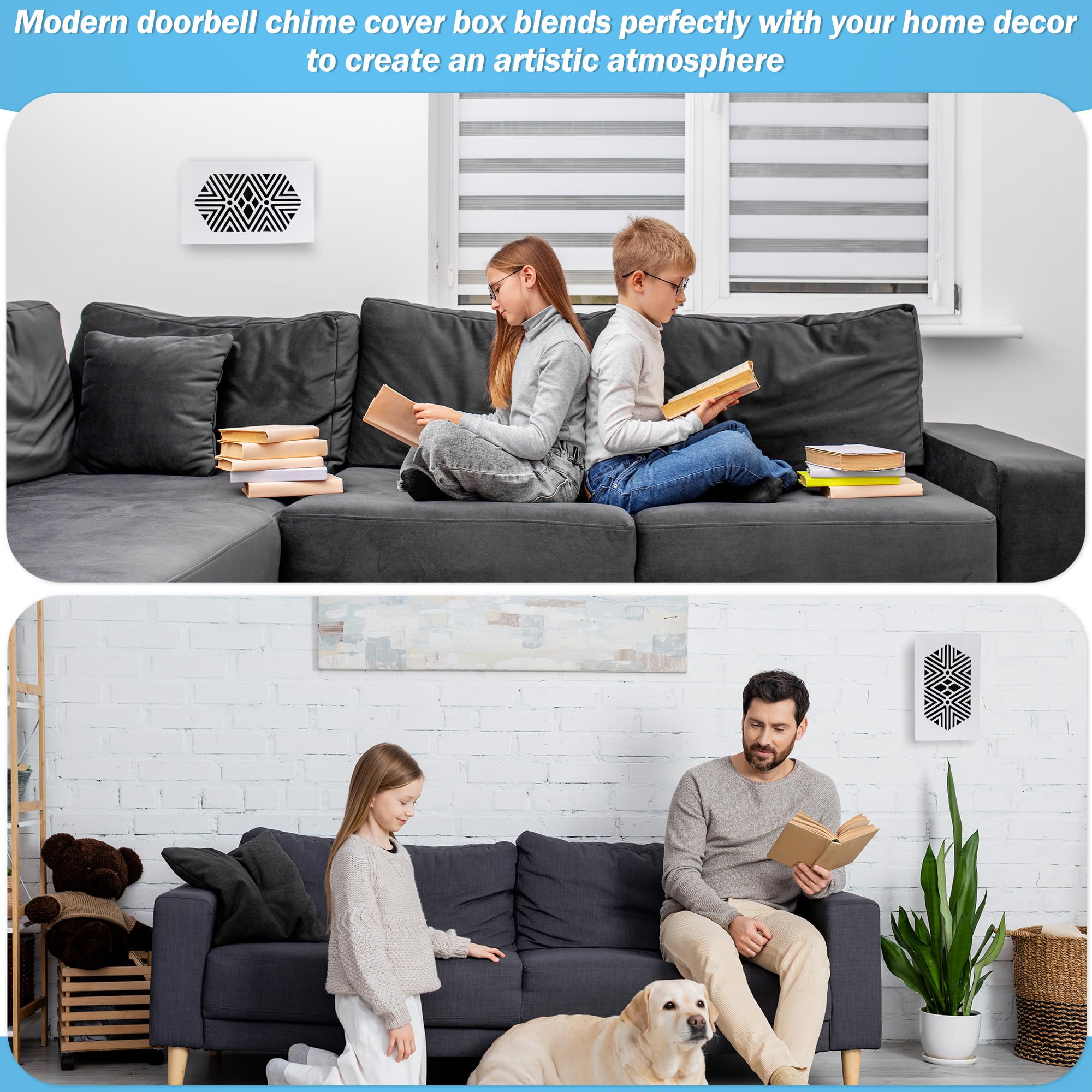 Saillong Doorbell Chime Cover Wood Doorbell Cover Box Only Doorbell Chime Box Doorbell Chime Cover Box Only Universal Decorative