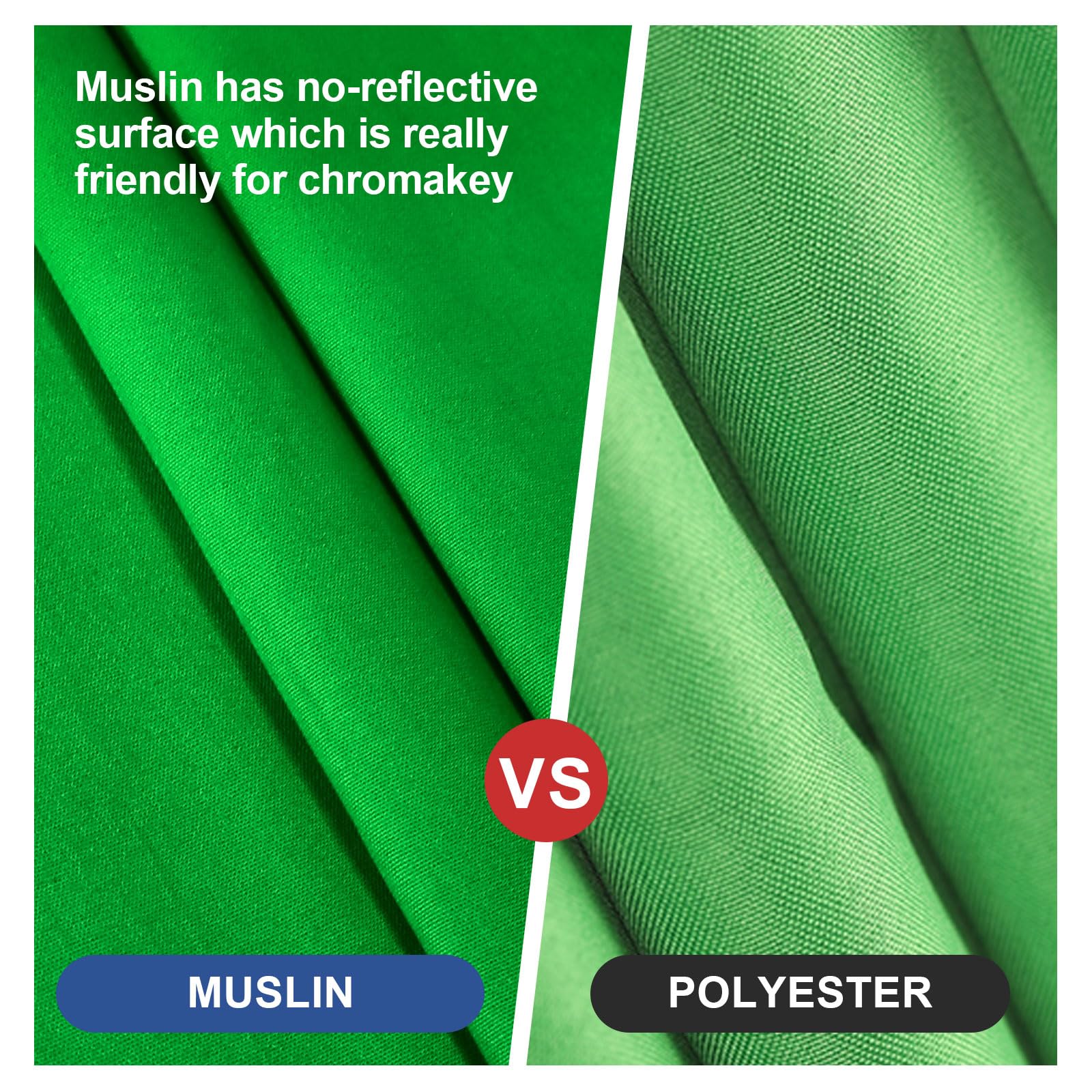 Emart Green Screen Backdrop, 8 X 10 Ft Photography Green Background For Streaming Zoom, Small Photo Muslin Green Curtain With 4