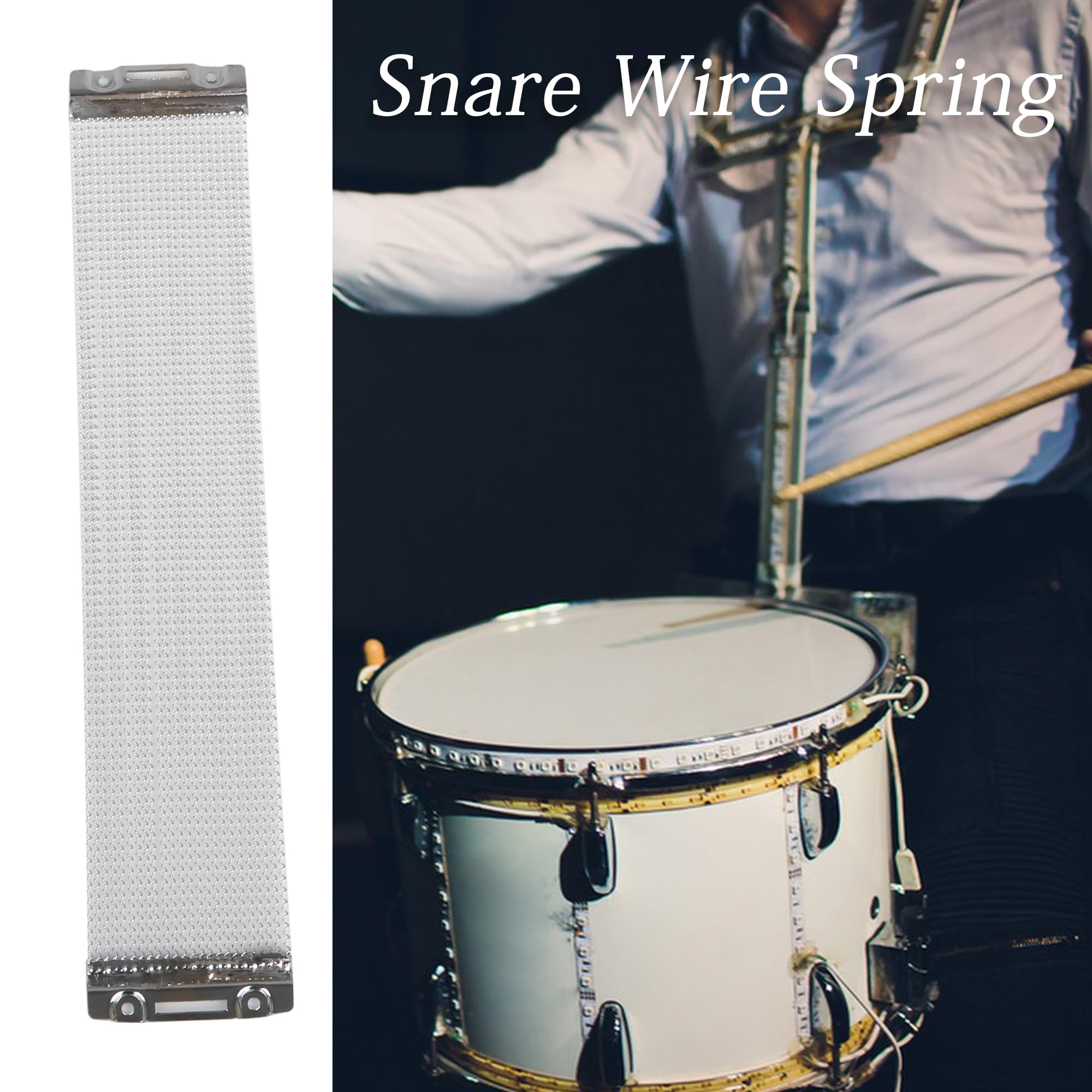 Bqlzr 14 Inch Steel Wire 24 Strand Wires Snare Drum Replacement Fittings Pack Of 5