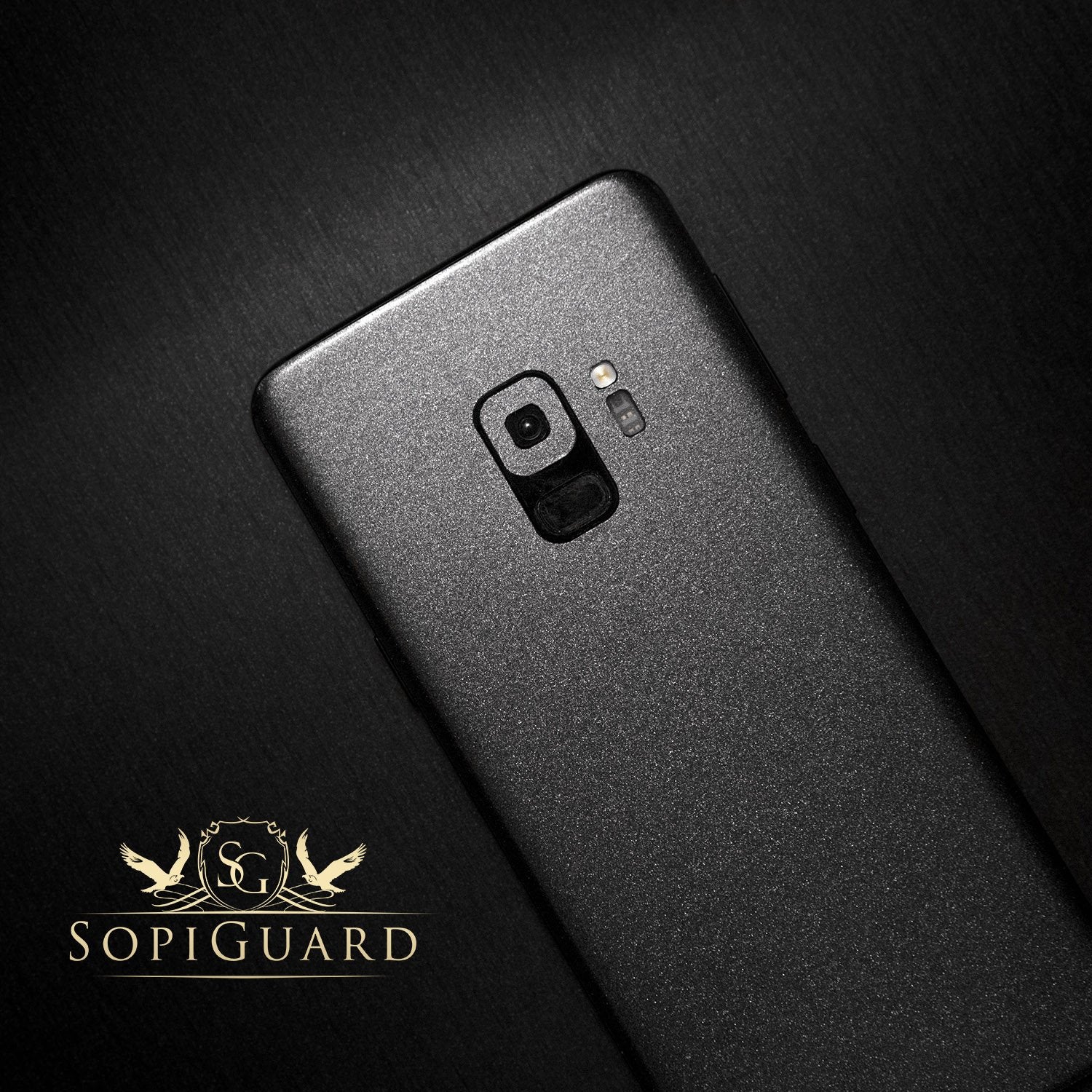Sopiguard Sticker For Surface Duo Phone Edge To Edge Precision Vinyl Skin Wrap (Satin Gunmetal Grey)